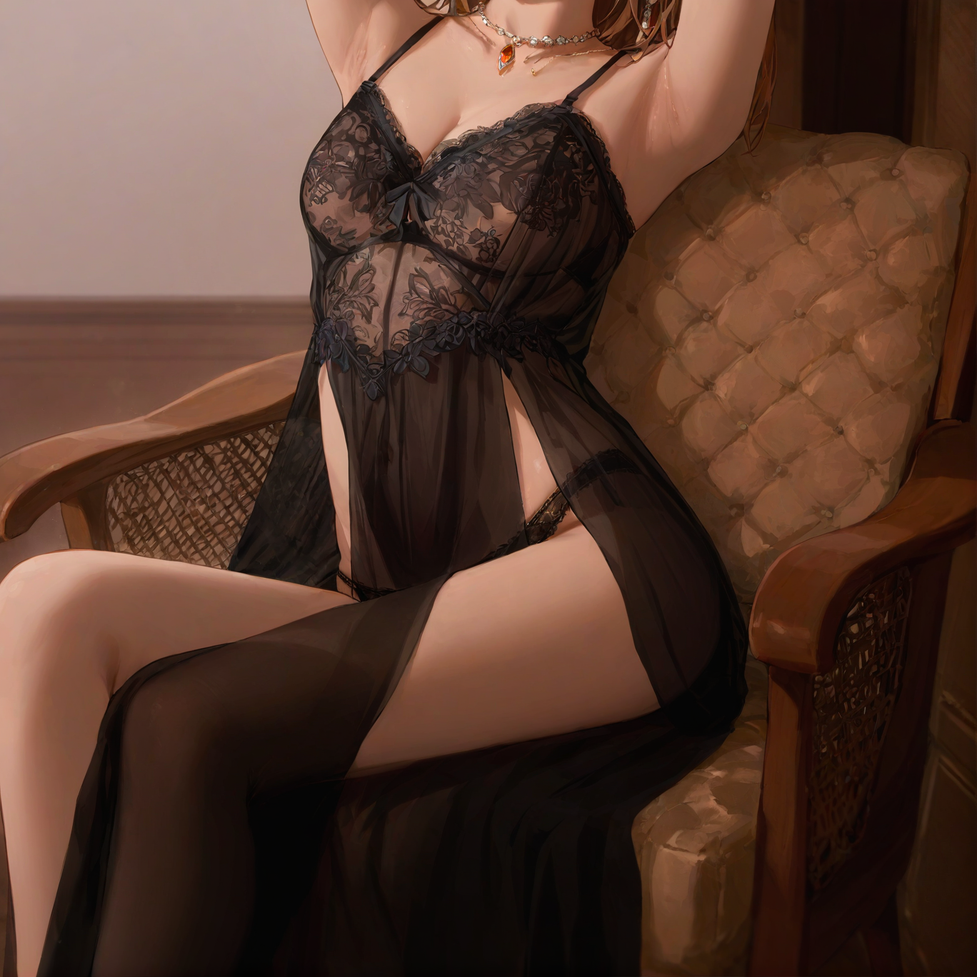 Cielo's Long Sheer Nightdress