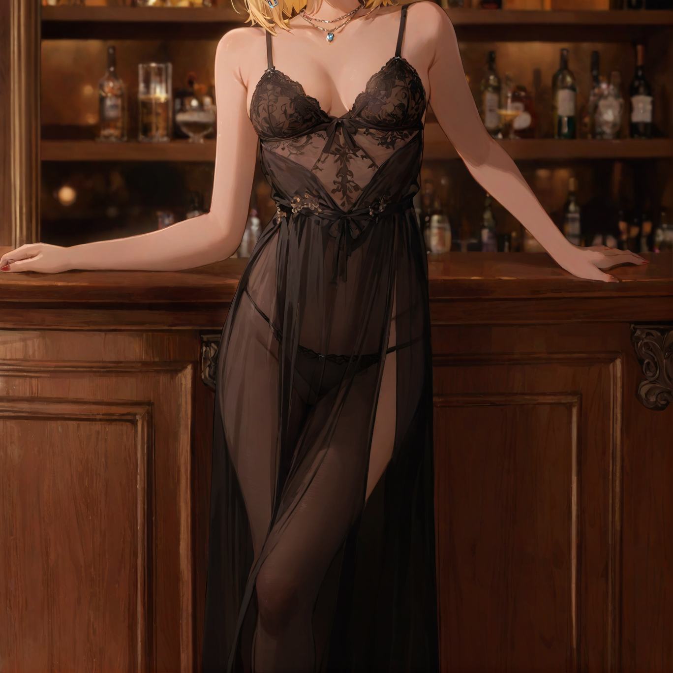 Cielo's Long Sheer Nightdress