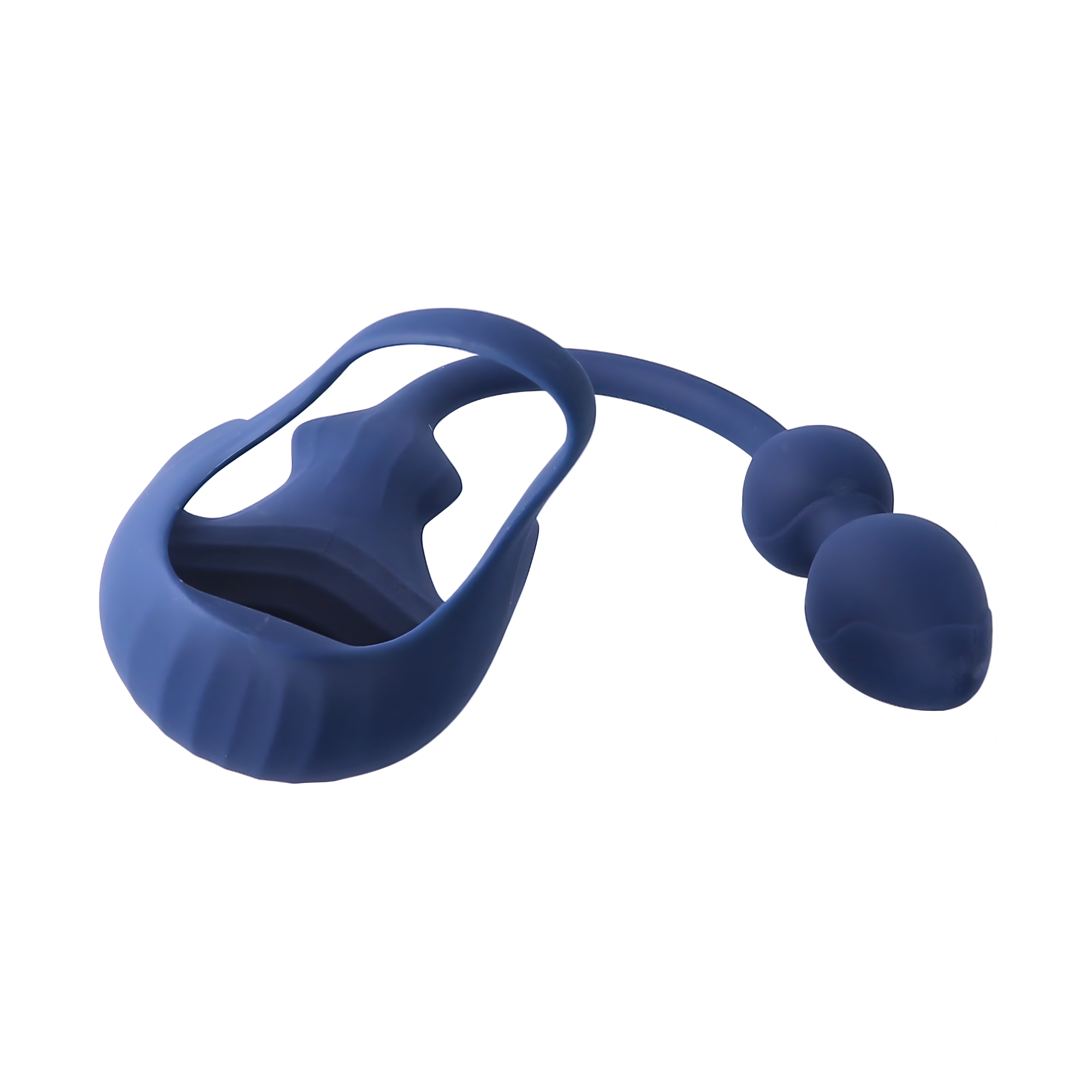 Cock Ring with Ball Cage and Anal Plug - Hugs Your Balls With Vibrations & Targets Your P-Spot!