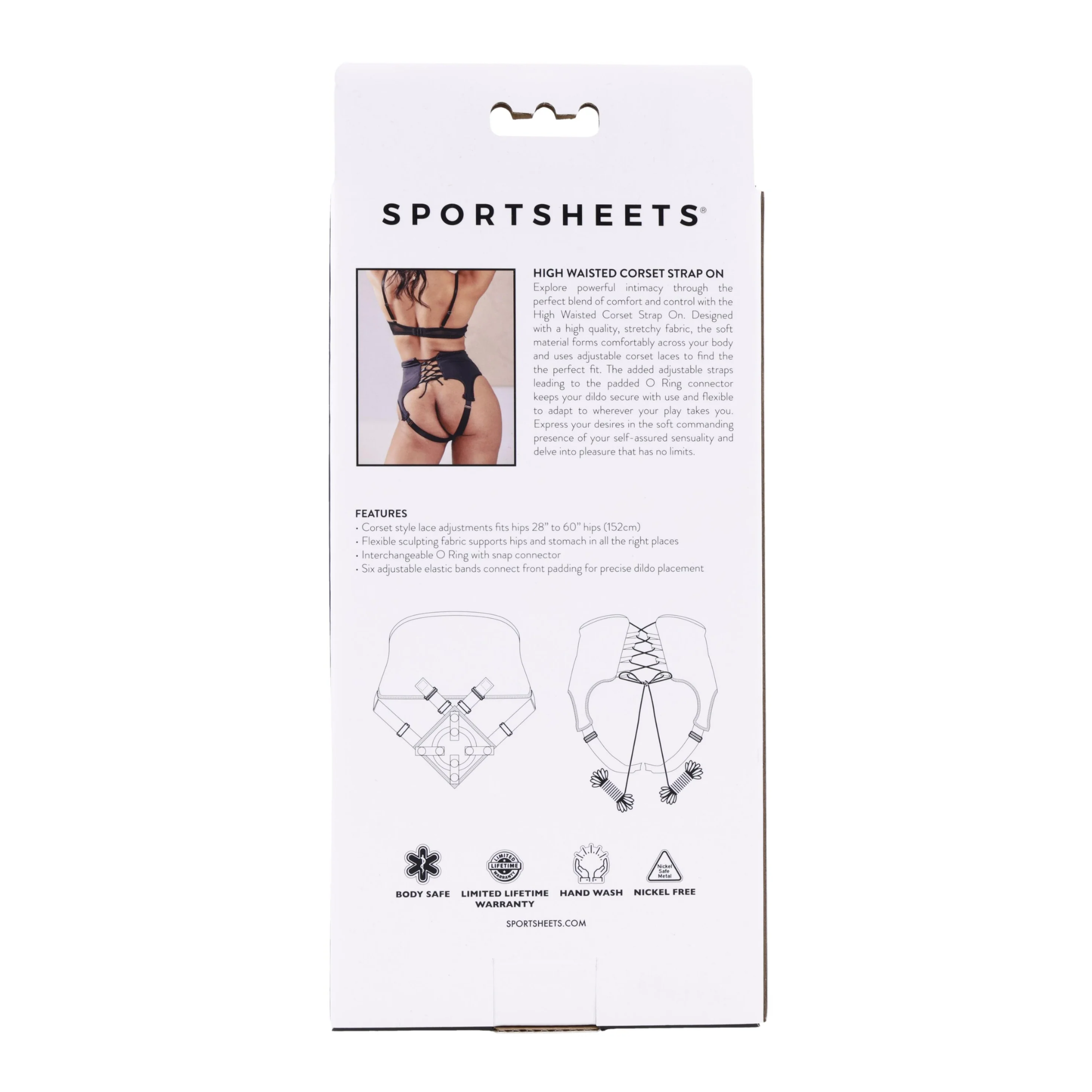 Sportsheets High Waisted Corset Strap-On