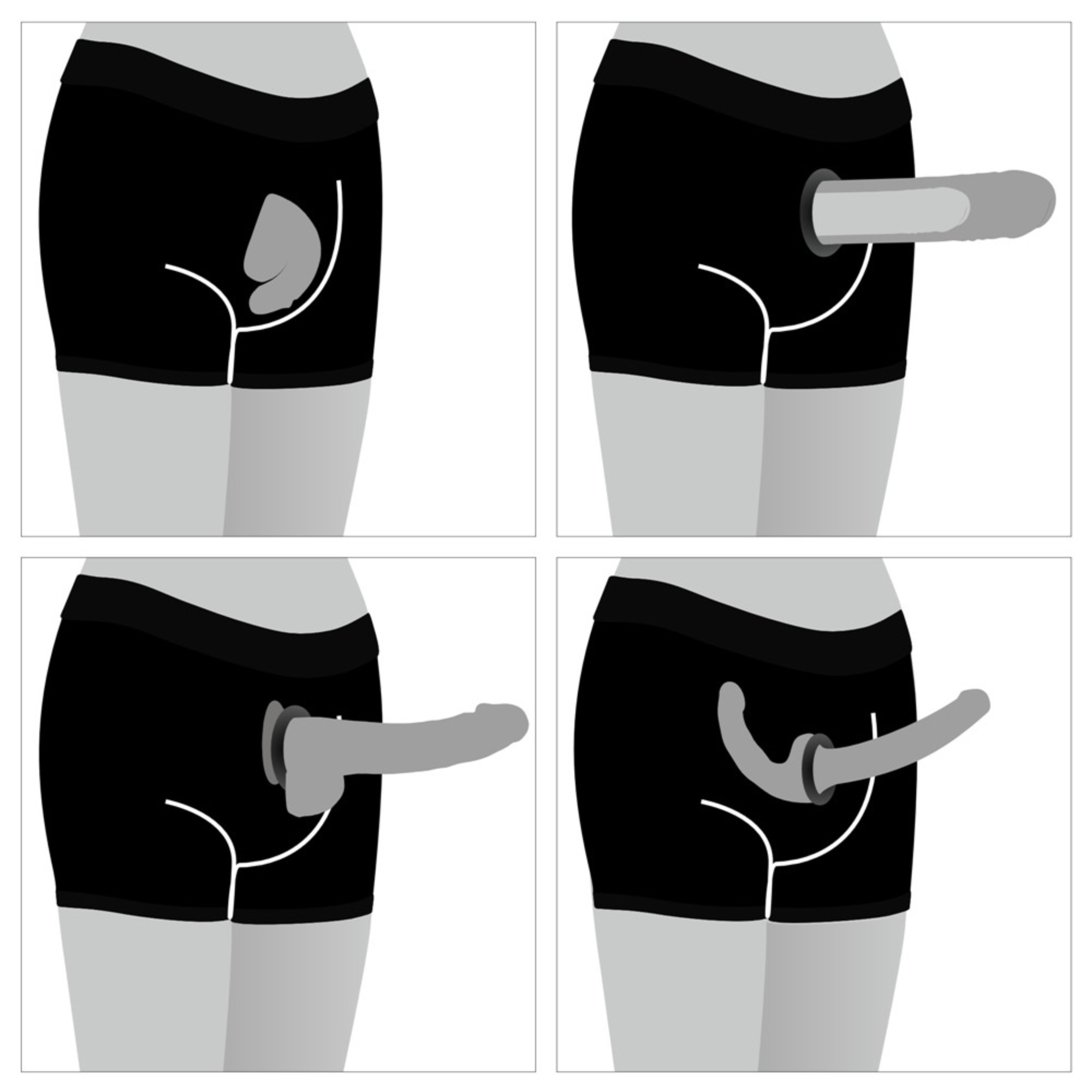 INGEN Chic Strap-On Shorts