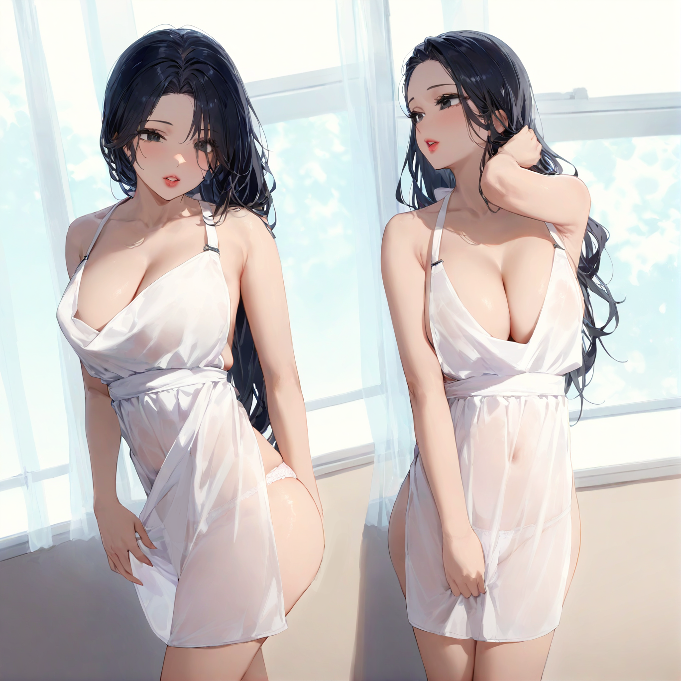 Halter mesh bellyband set