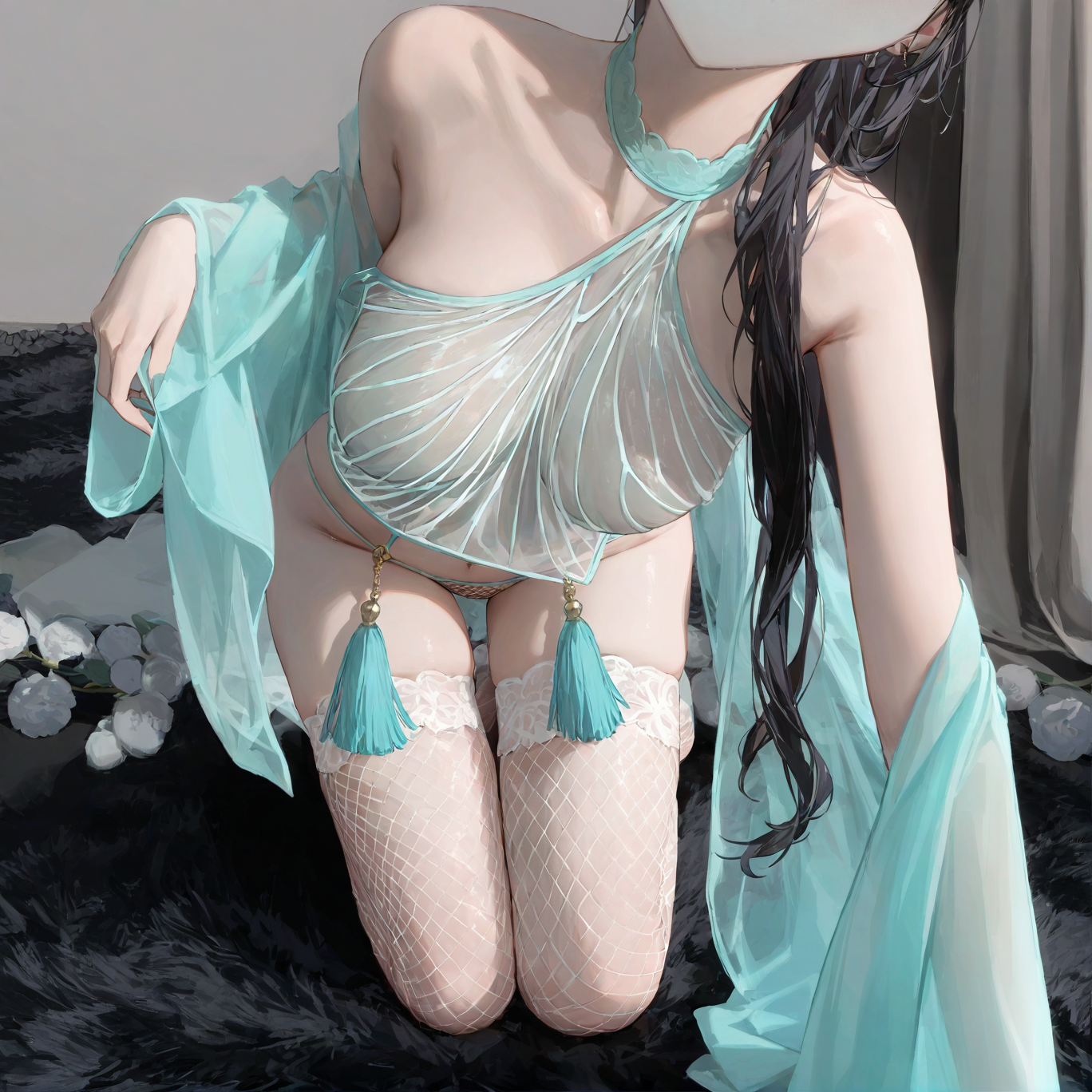 Ginkgo Leaf halter neck bellyband set