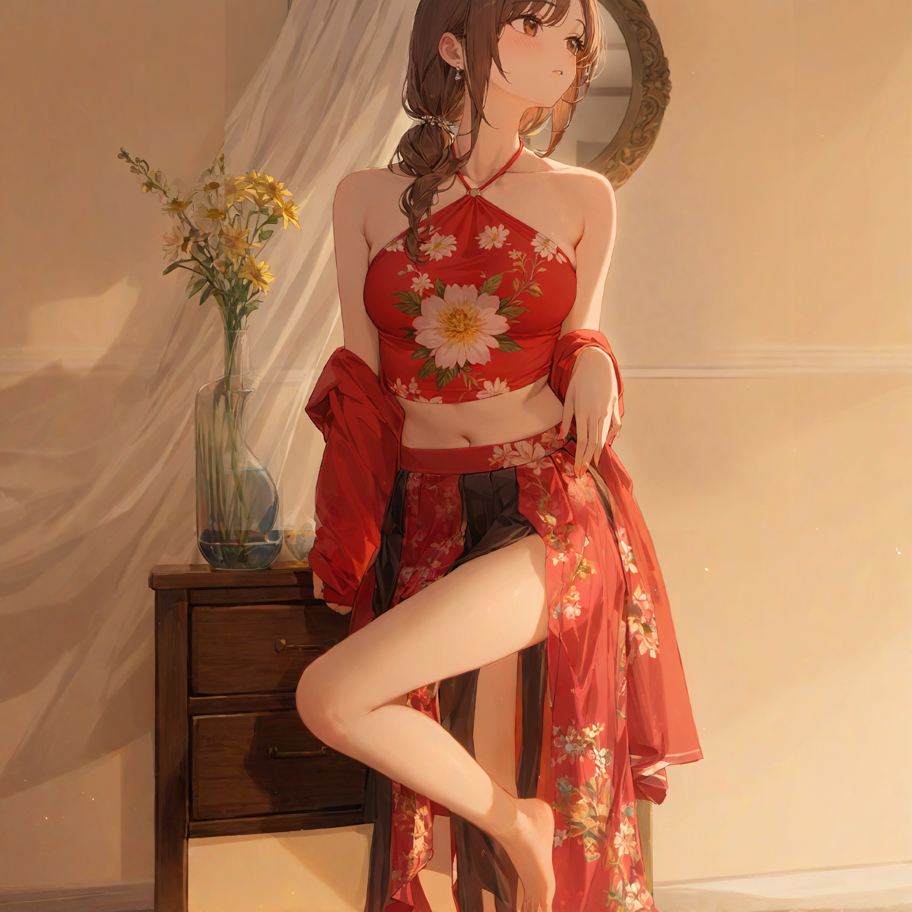 Ancient costume palace style pajama dress