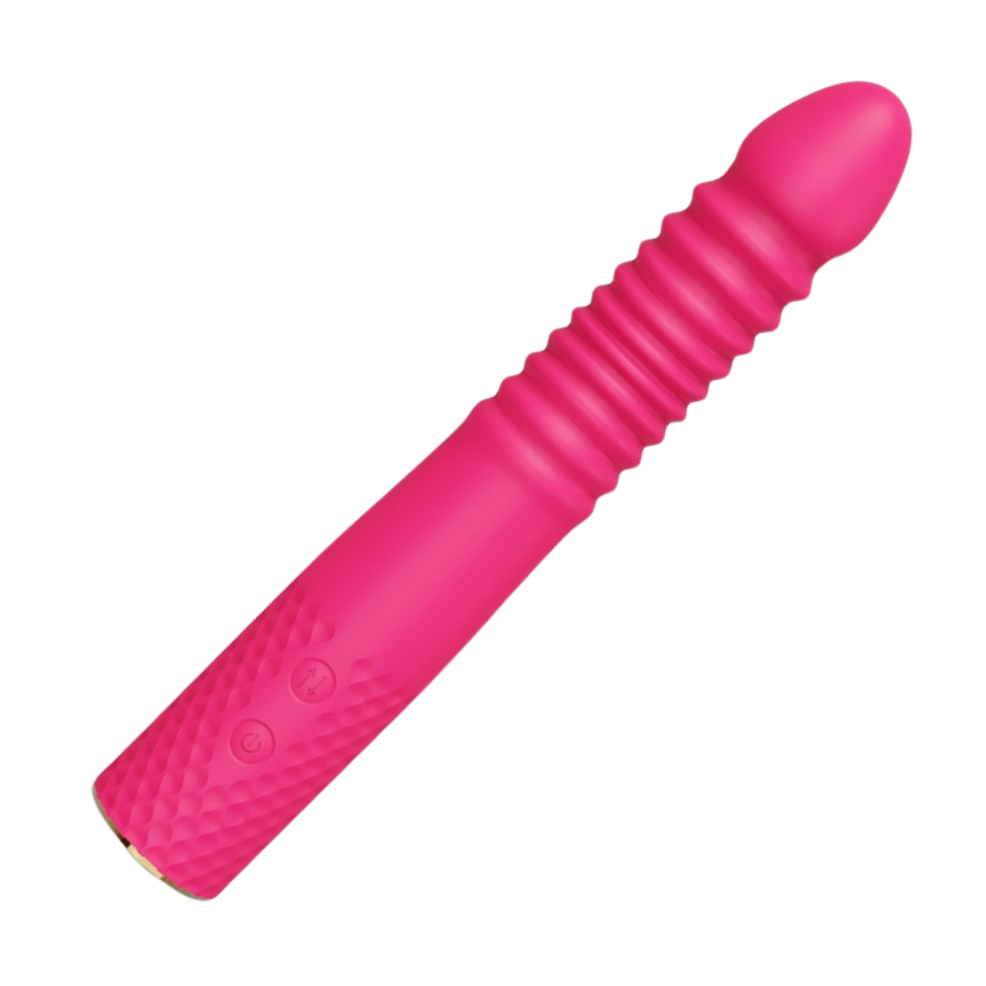 Thrusting and Vibrating Suction Cup Dildo - Easy, Deep, Hands-free O's!