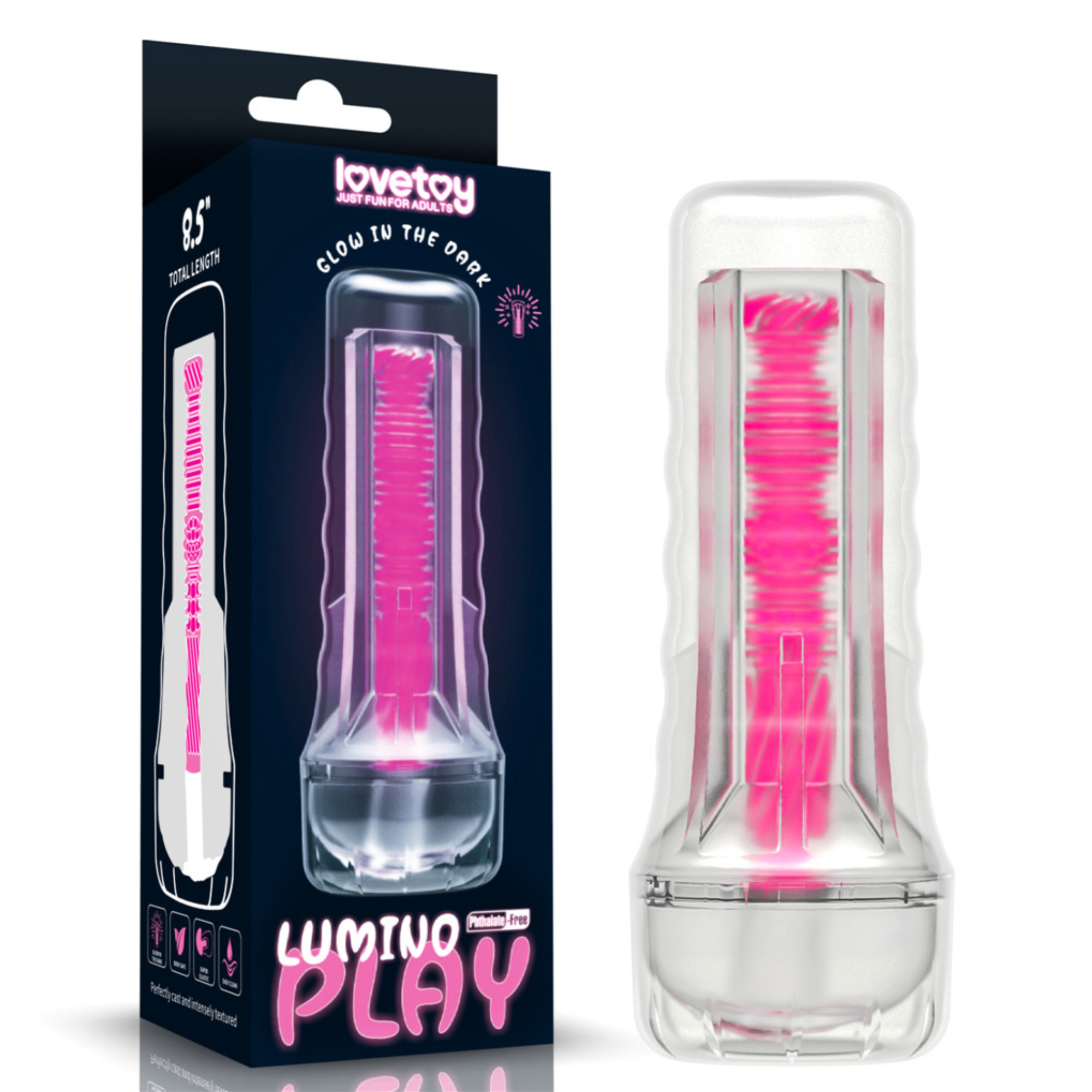 Lumino Play Male Masturbator - Watch this Pussy Glow Around Your Cock!