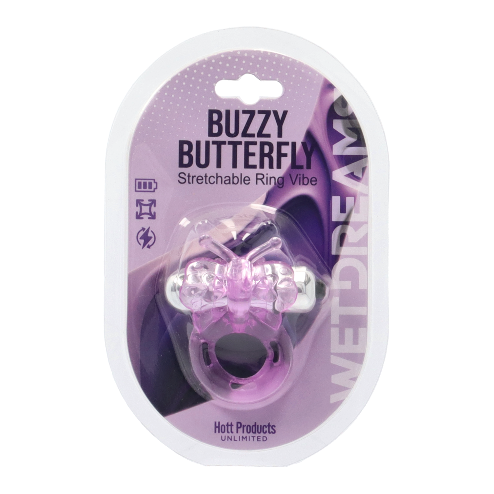 Purrfect Pets Buzzy Butterfly Silicone Stimulator with Vibrating Bullet