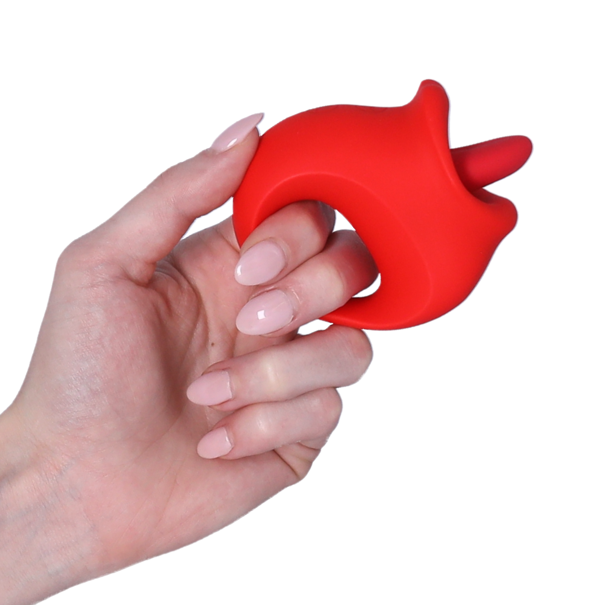 Handheld Licking Vibrator - Soft, Bendable Tongue!