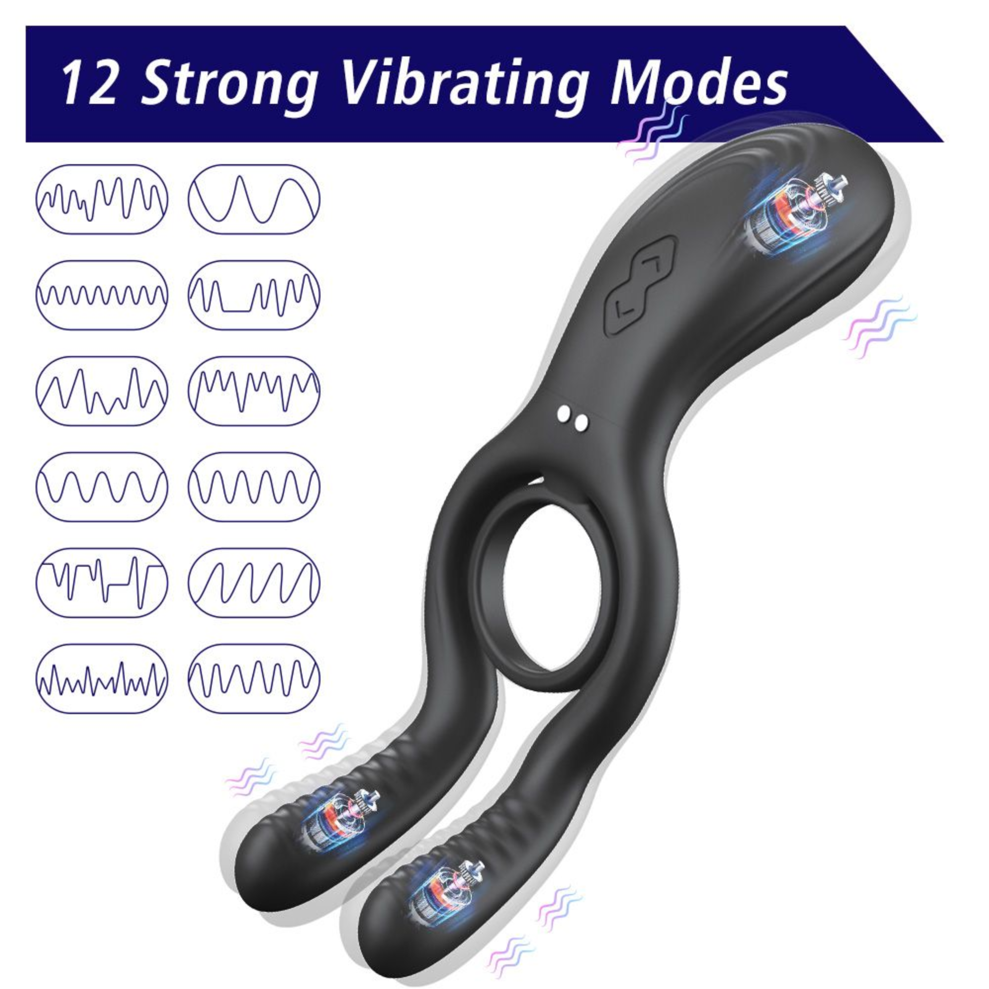 The Dual-Action Clit & Ball Vibrating Cock Ring