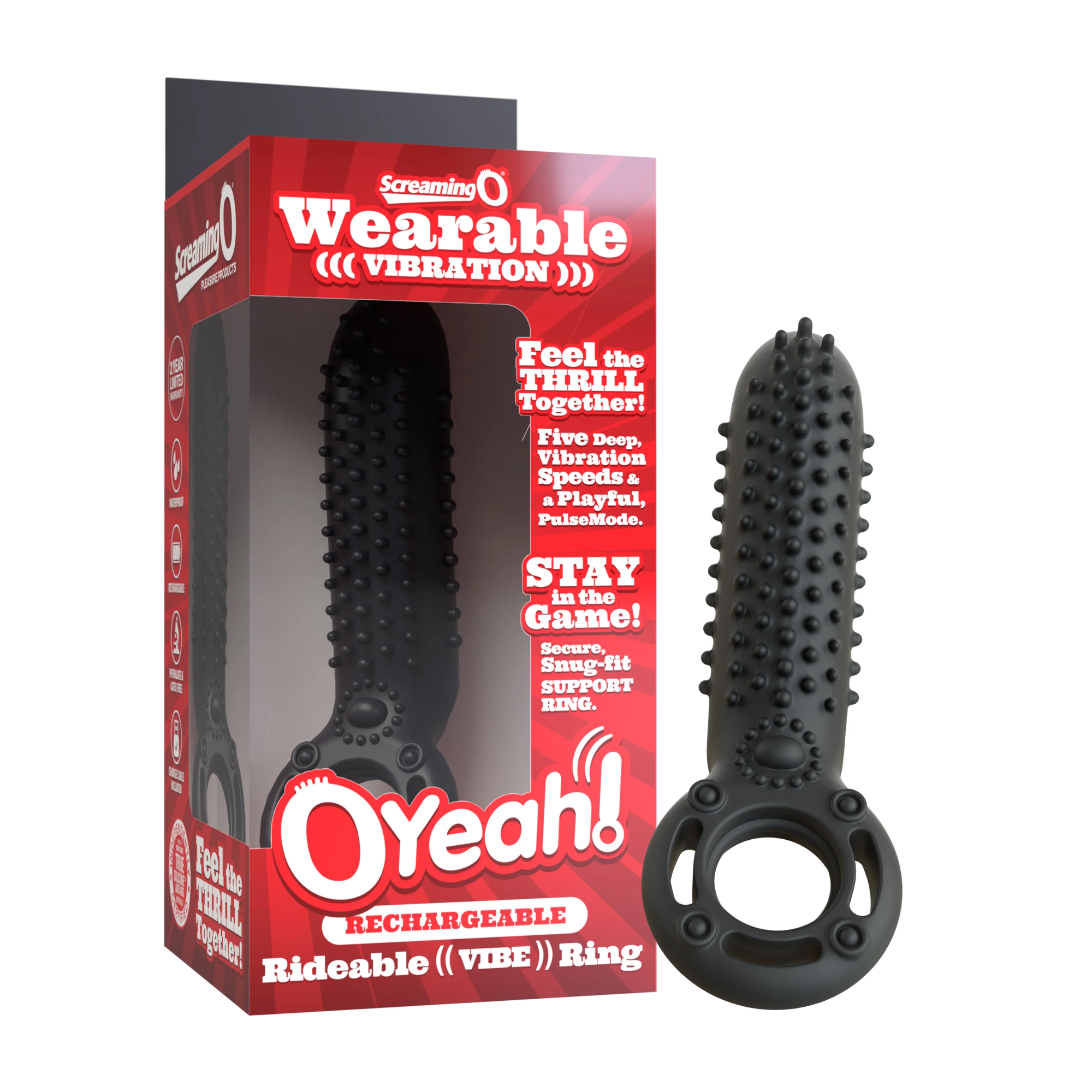 Screaming O OYeah! Rechargeable Silicone Cock Ring