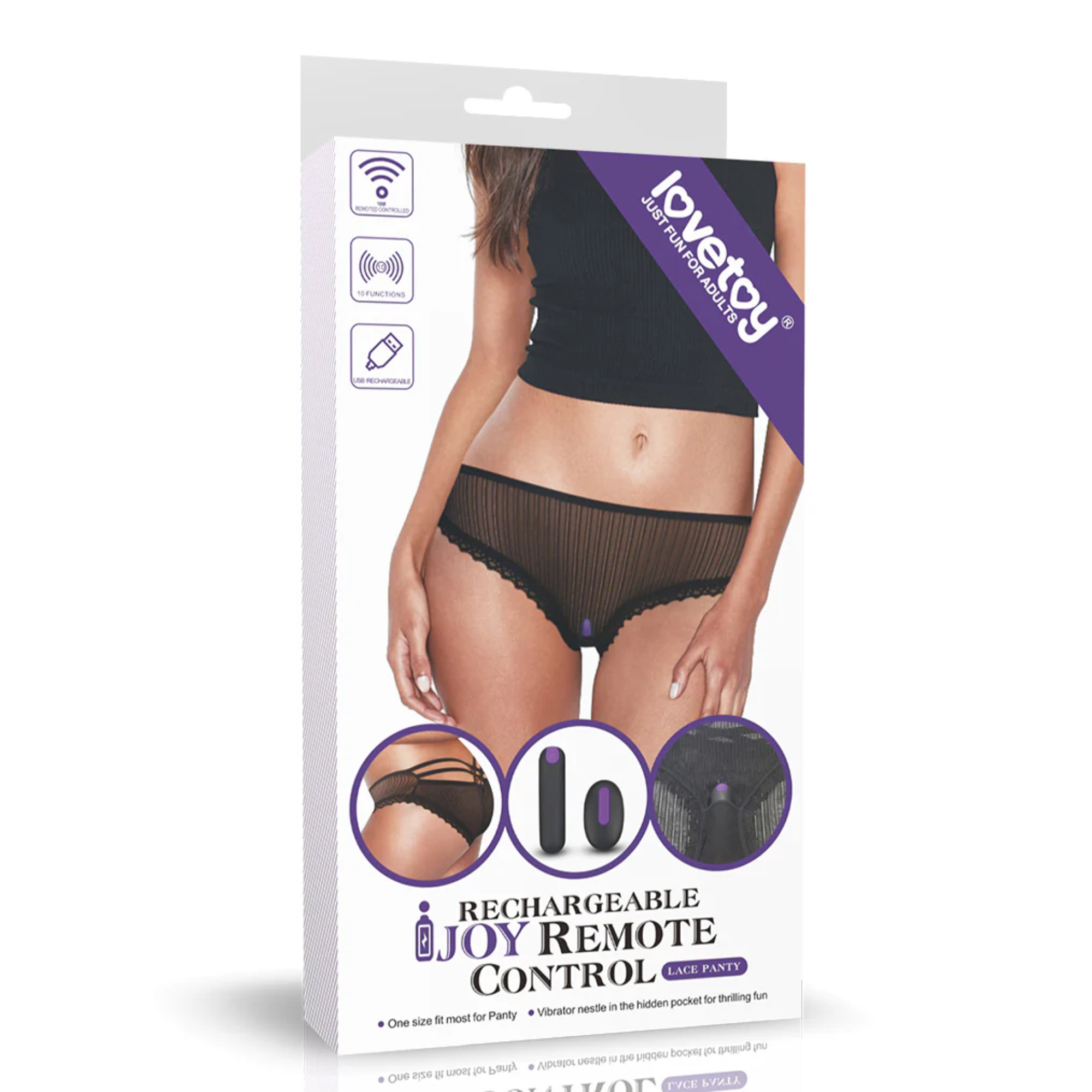 Remote Control Vibrating Panties - One Size Fits Most