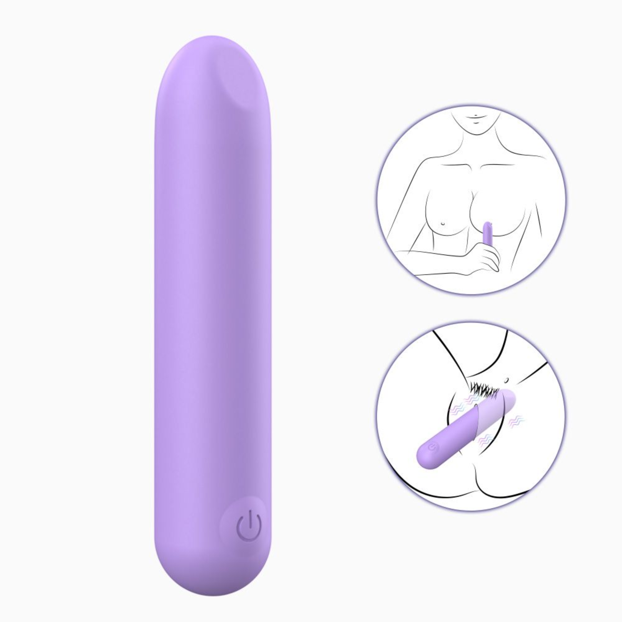 The Lavender Lover Bullet Vibe - 100% Waterproof & Rechargeable!