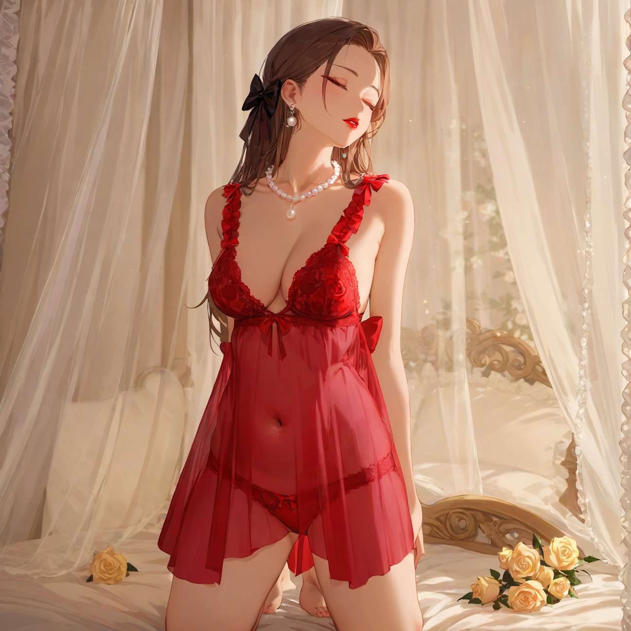 Ella's Mesh Nightdress