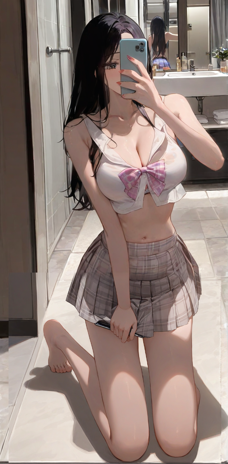 Lace-up hollow grid uniform