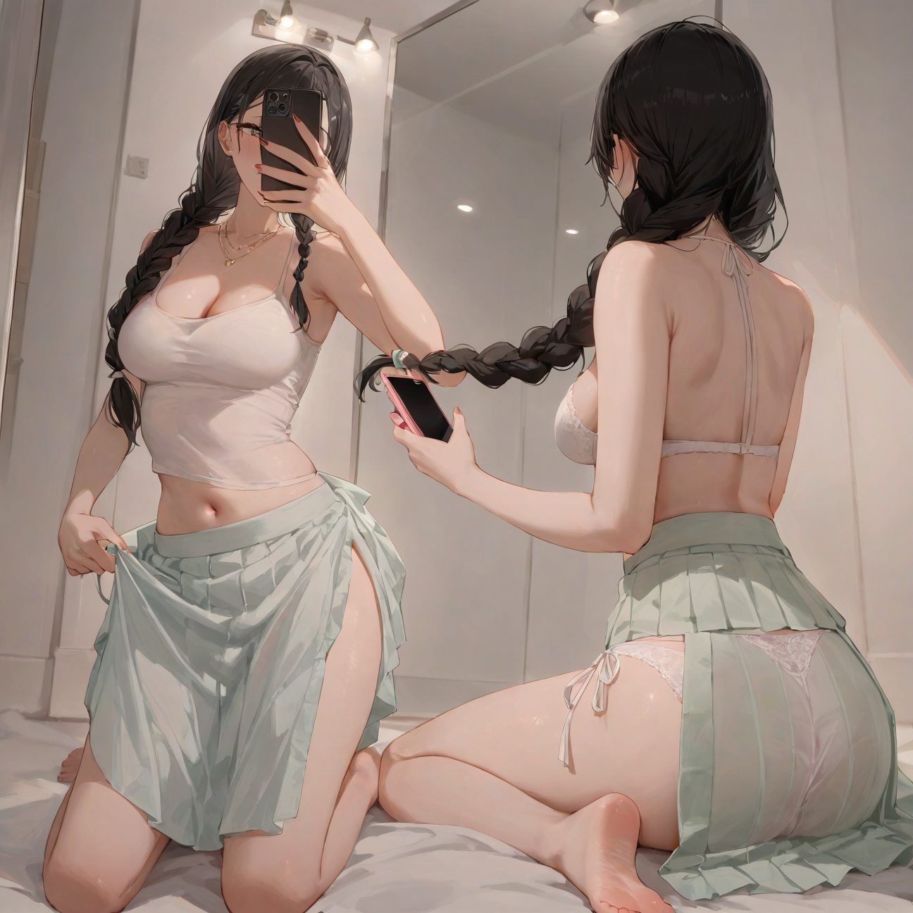 Three-piece mesh bellyband set