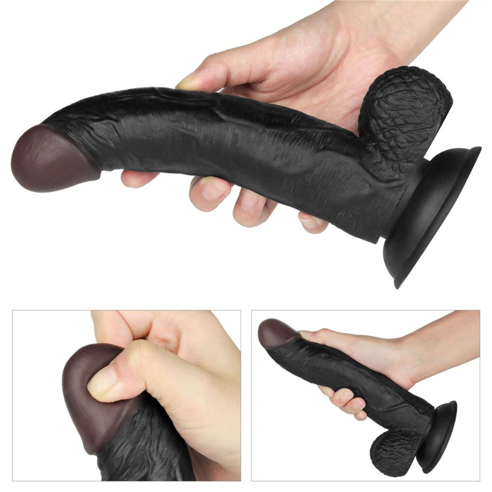 8.5 Inch Easy Strap-on Set - Vibrating Option Available!
