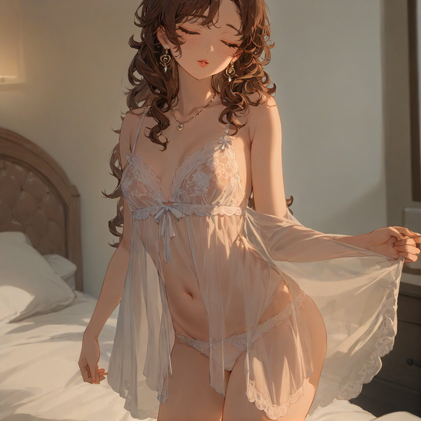 Ella's Mesh Nightdress