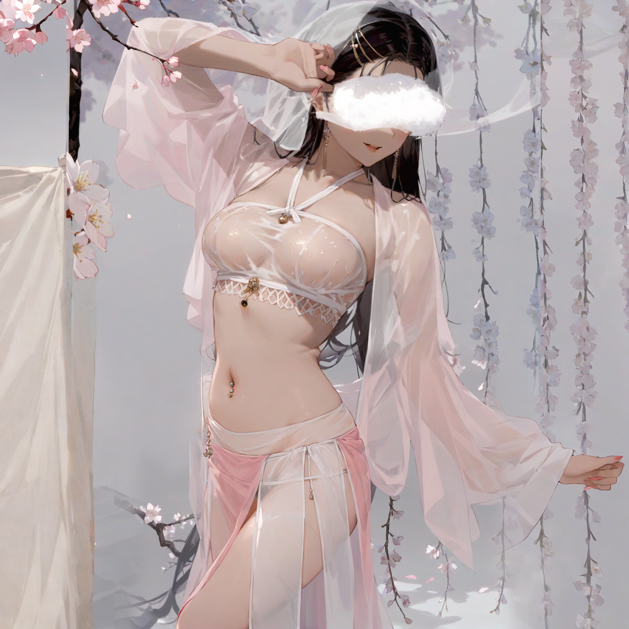 Pearl bellyband skirt set