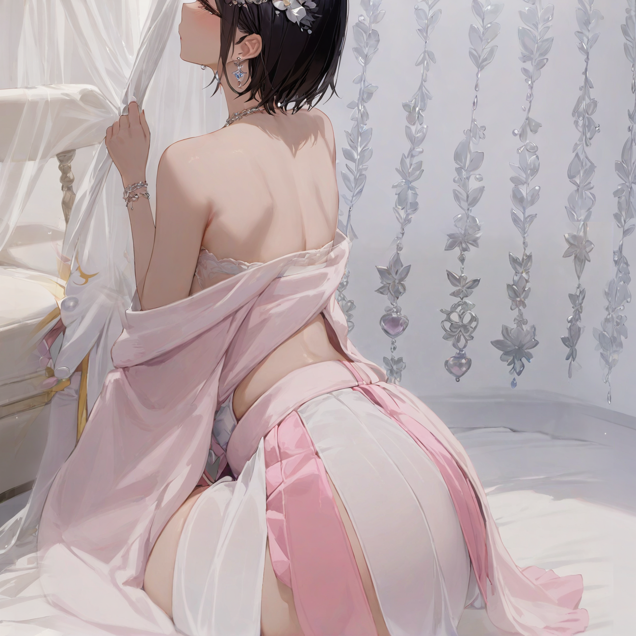 Pearl bellyband skirt set