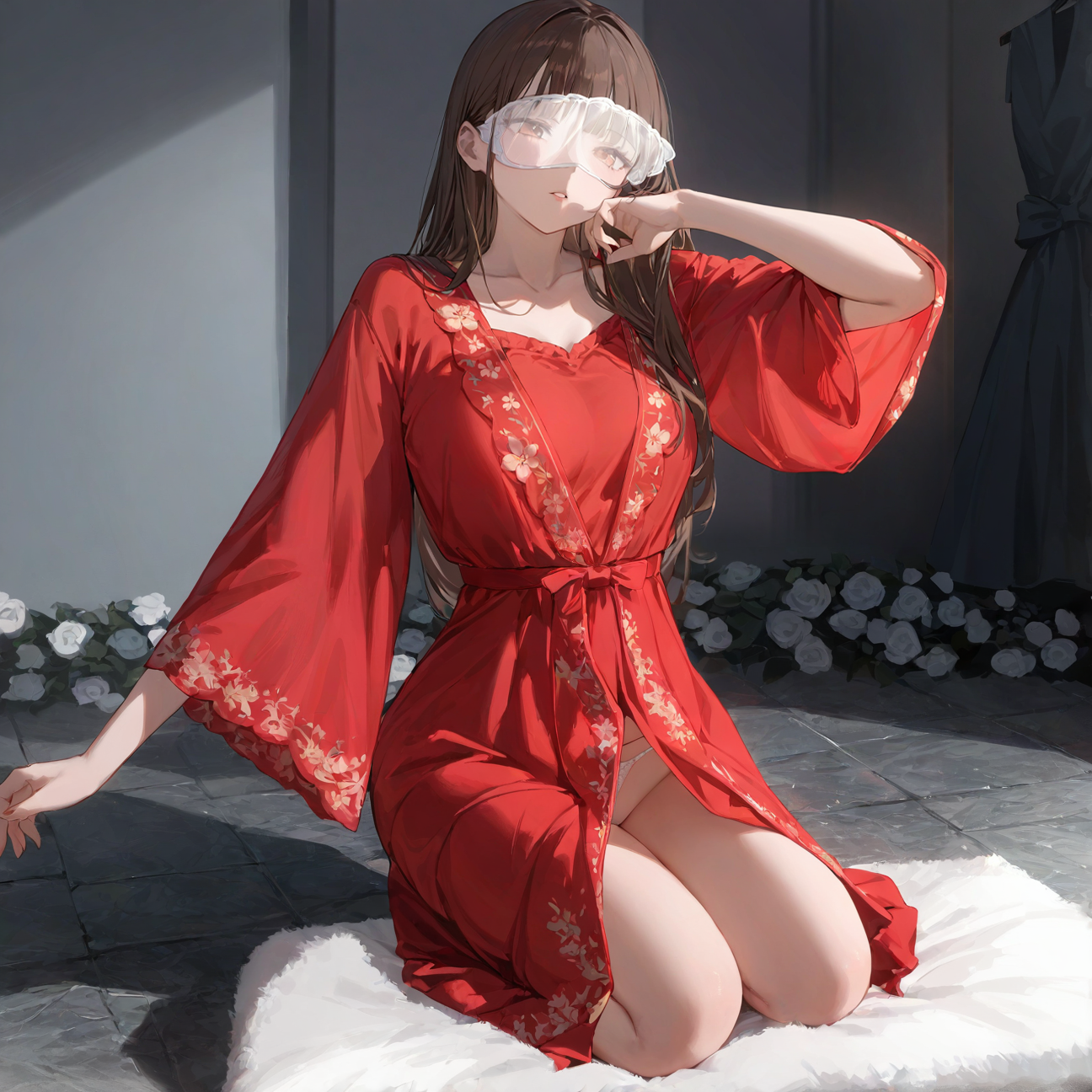 Red bridal suit