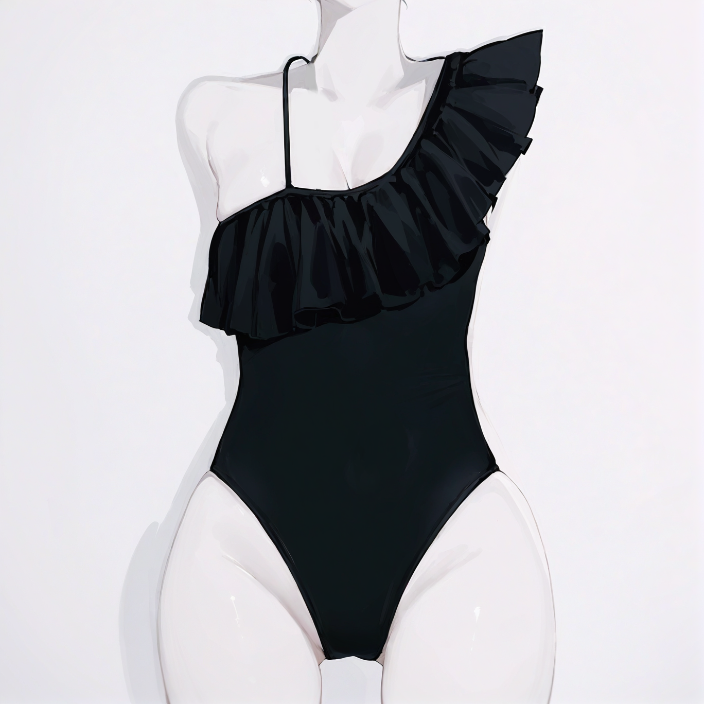 Halter stitching swimsuit