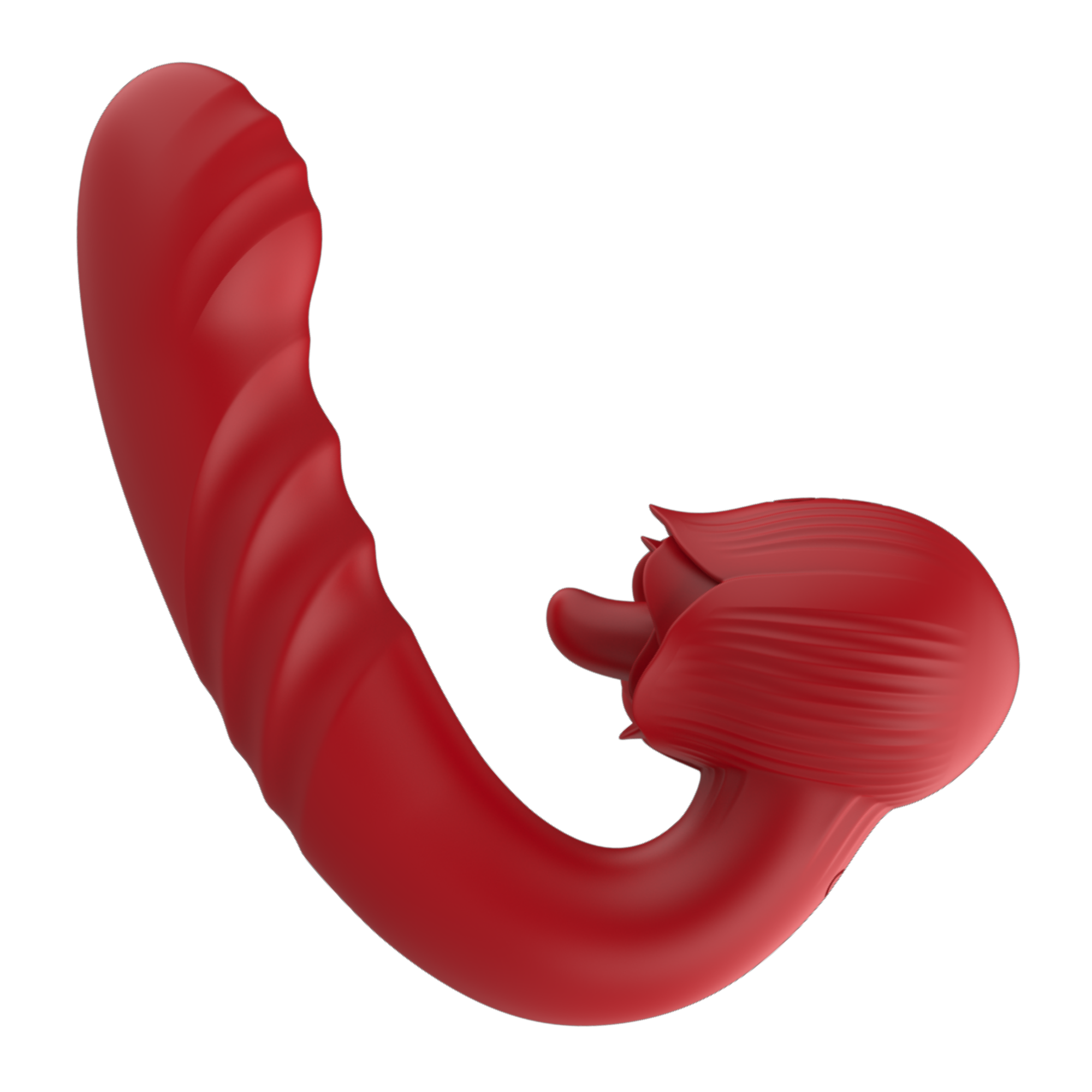 Rose Tongue Thruster Silicone Women's Sex Toy