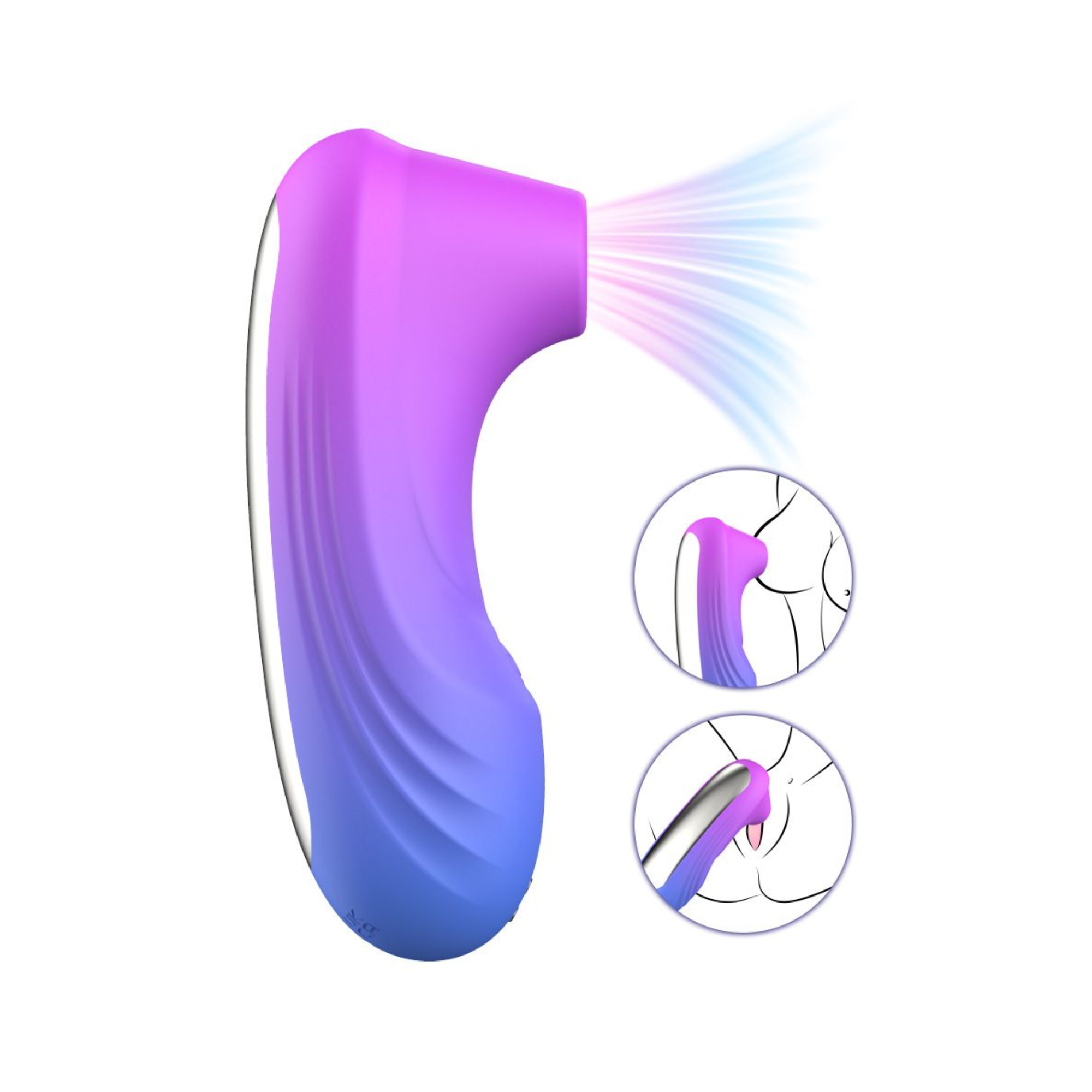 Aurora Rechargeable Air Pulse Clit Stimulator - Feels Like Clit Kisses!