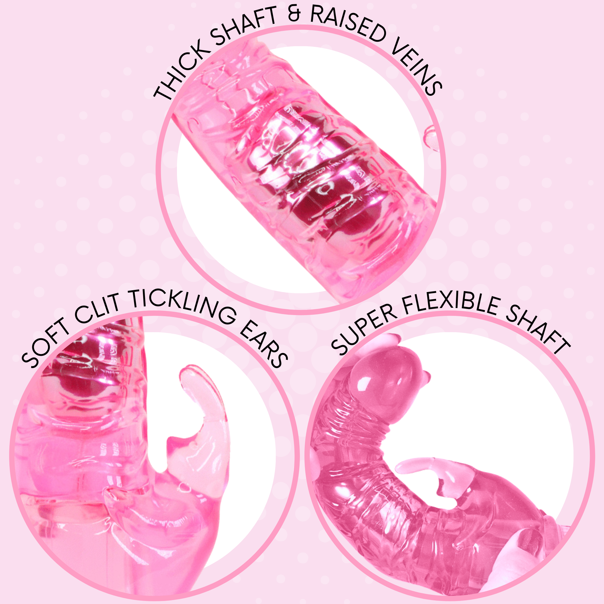 Abby's Thick Veined G-Spot Massaging Rabbit Vibe