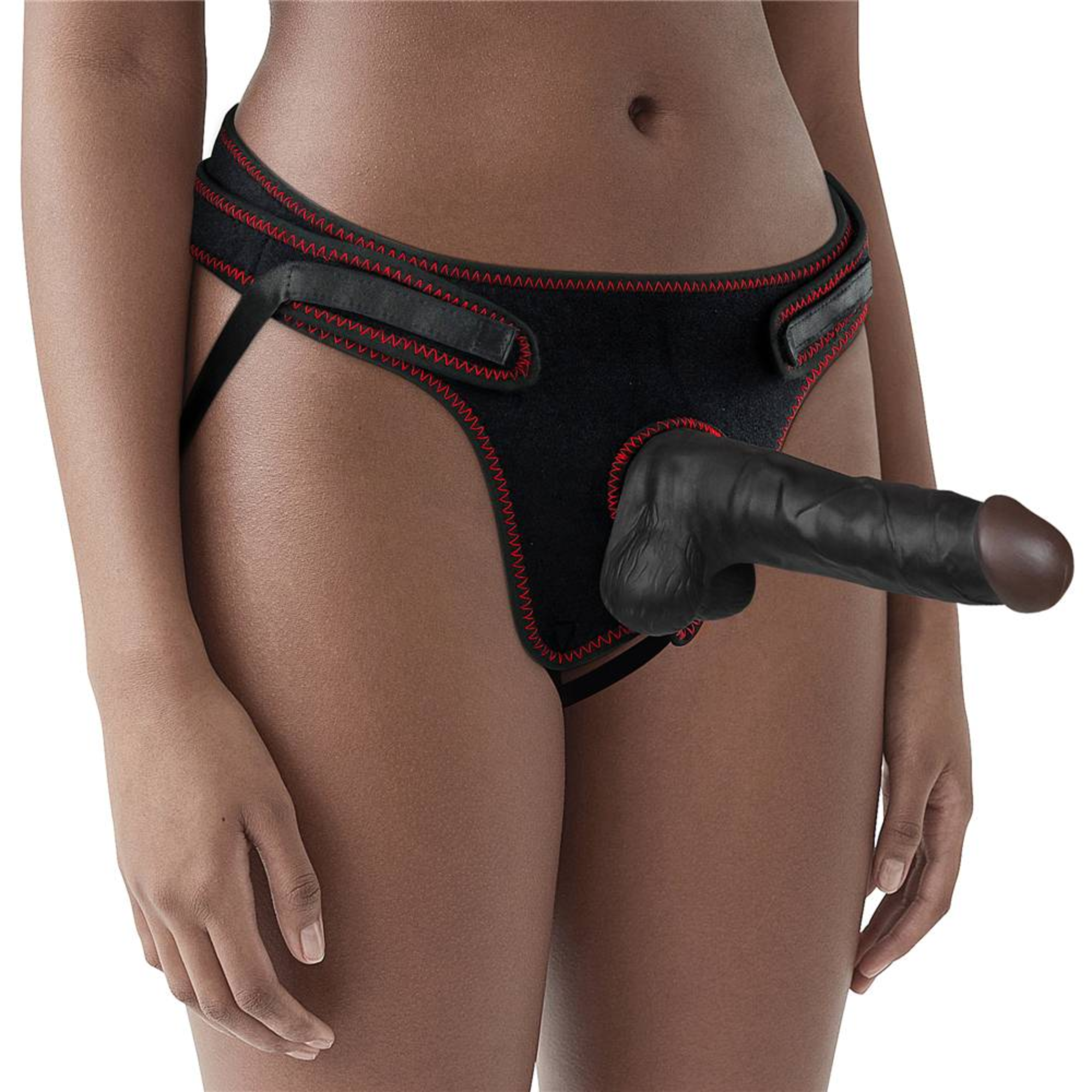 7.5 Inch Black Easy Strap-on Set