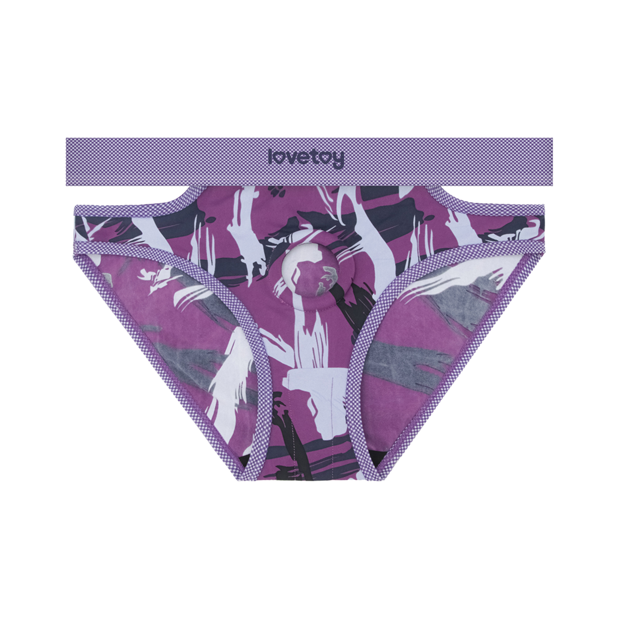 INGEN Purple Camo Strap-on Panties