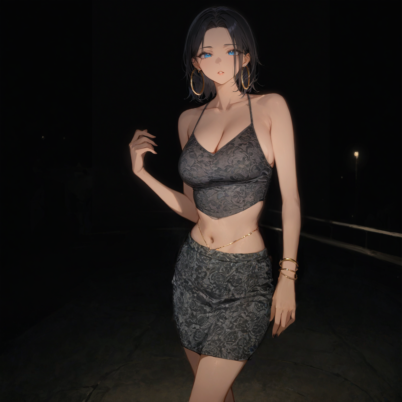 Starry Sky Skirt Suit