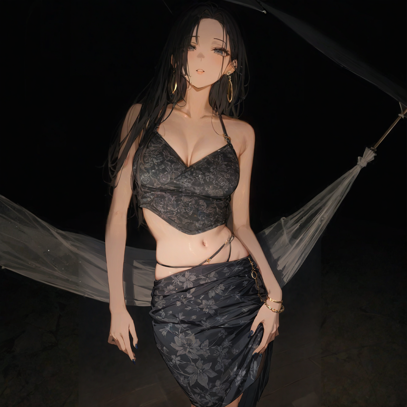 Starry Sky Skirt Suit