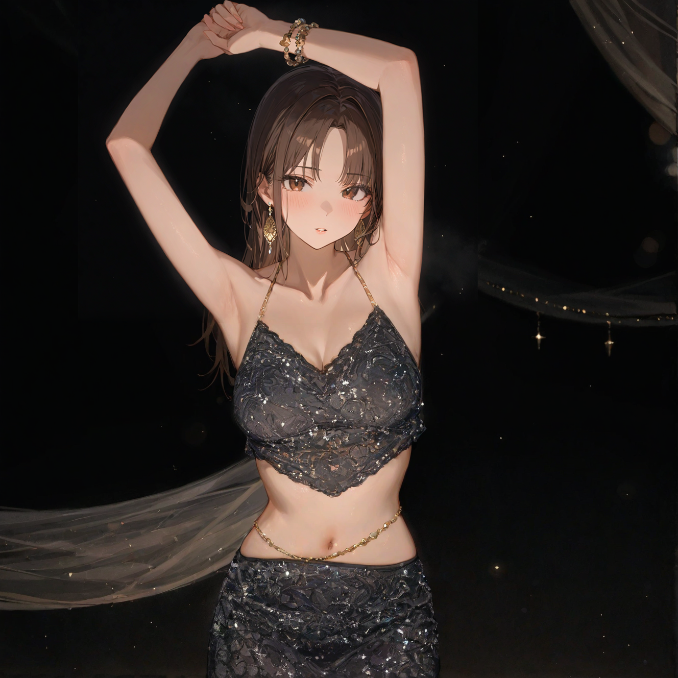 Starry Sky Skirt Suit