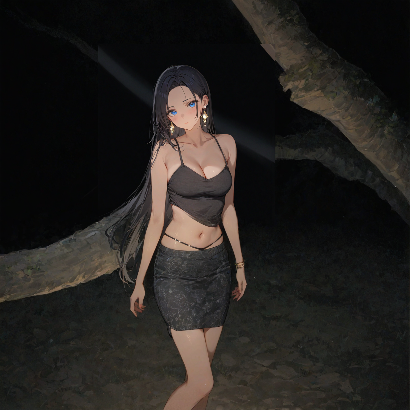 Starry Sky Skirt Suit