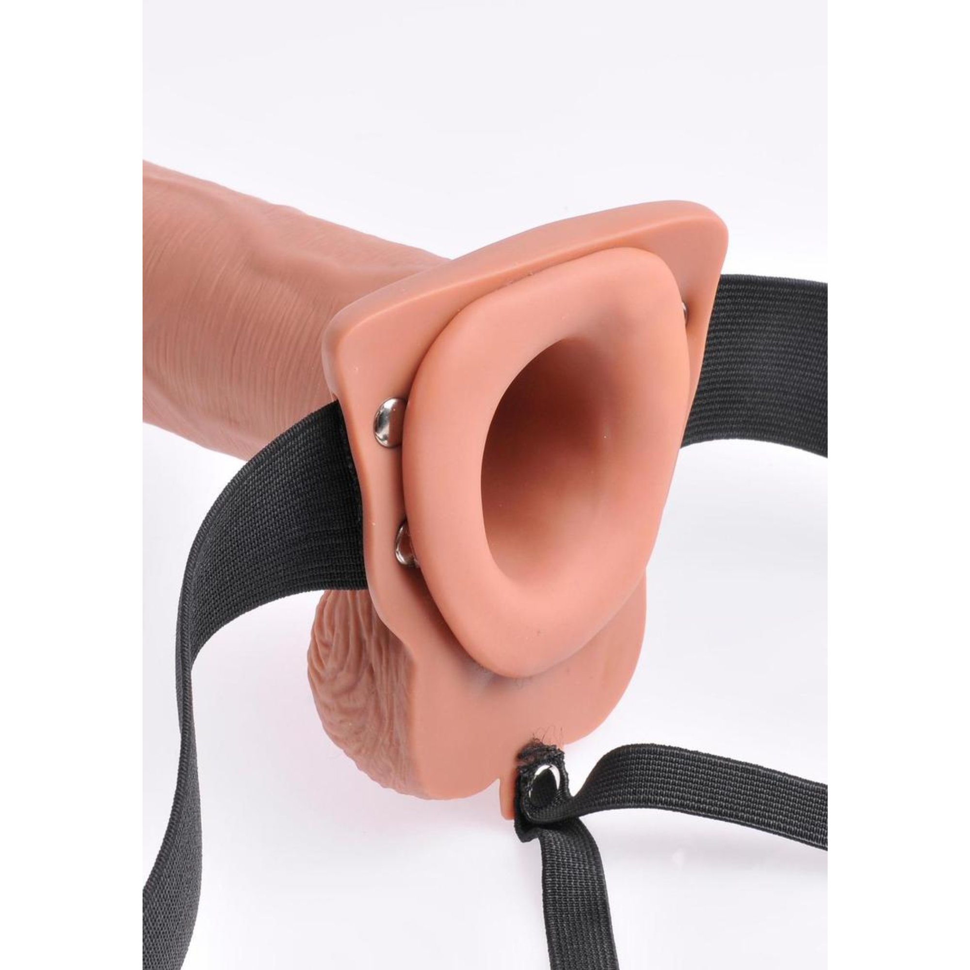 Fetish Fantasy Series - 10" Vibrating Hollow Strap-on w/ Remote Control