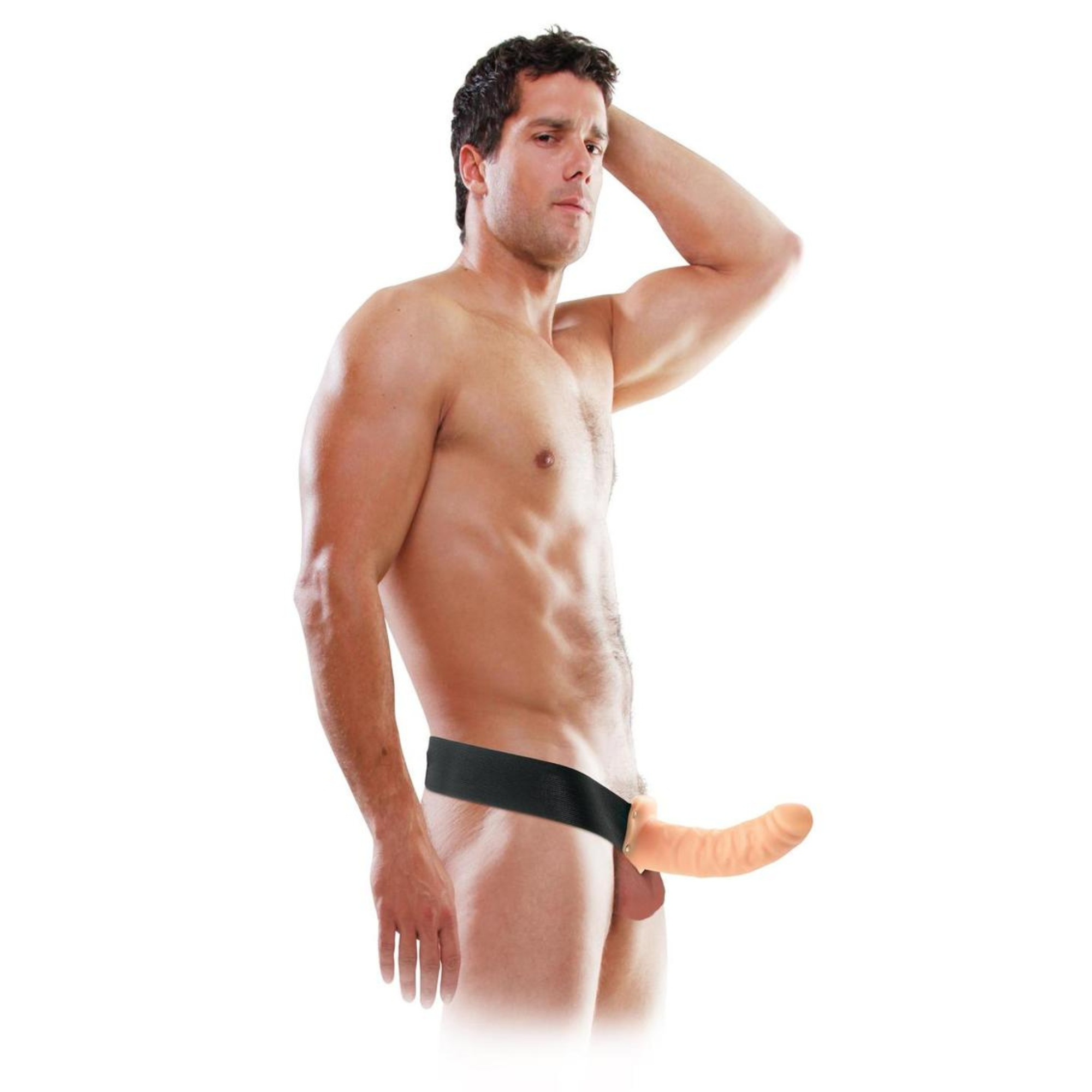 Fetish Fantasy Series 8in Hollow Strap-On Dildo and Adjustable Harness
