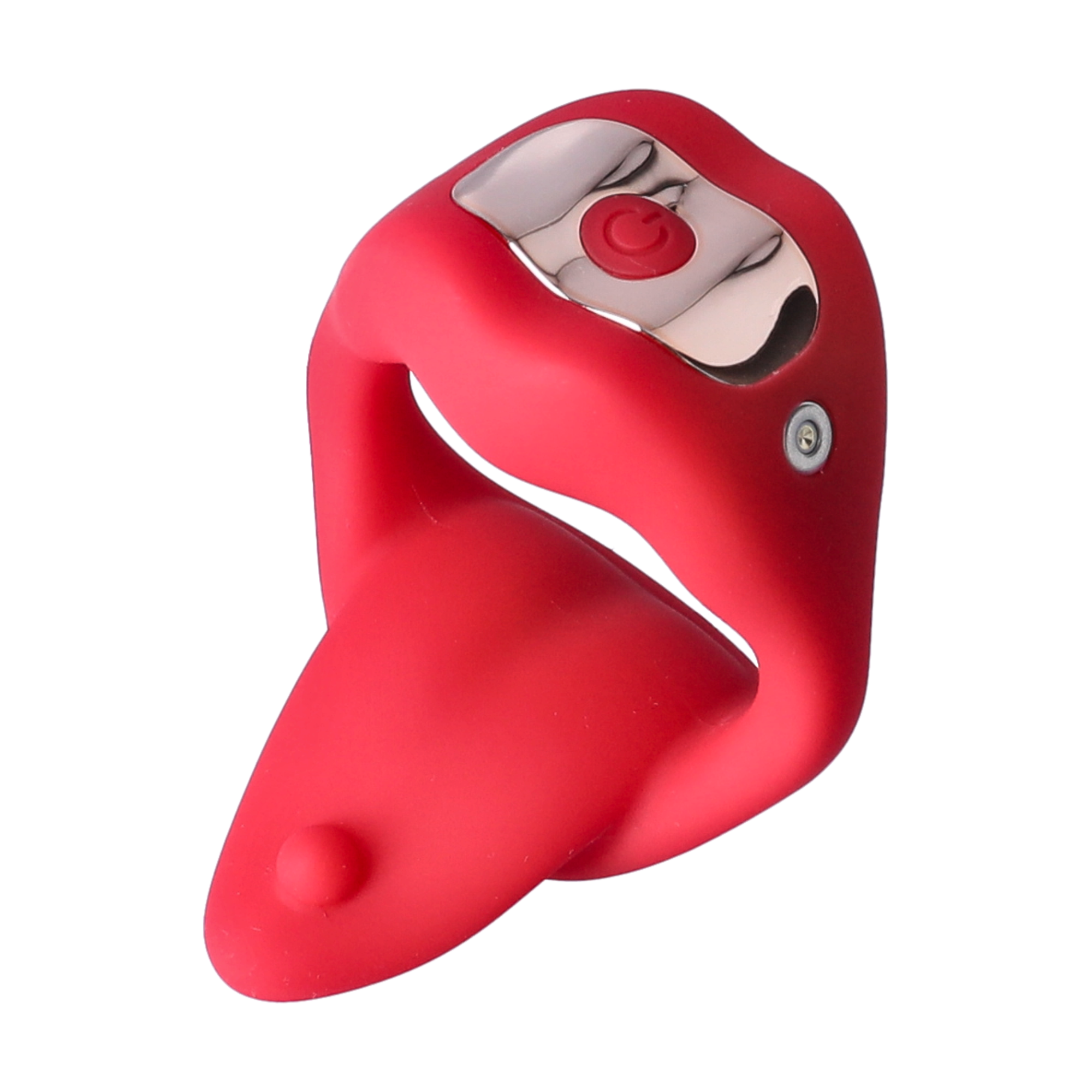 Vibrating Mouth Cock Ring - Soft, Bendable Tongue Licks Your Balls (Or Her Clit!)