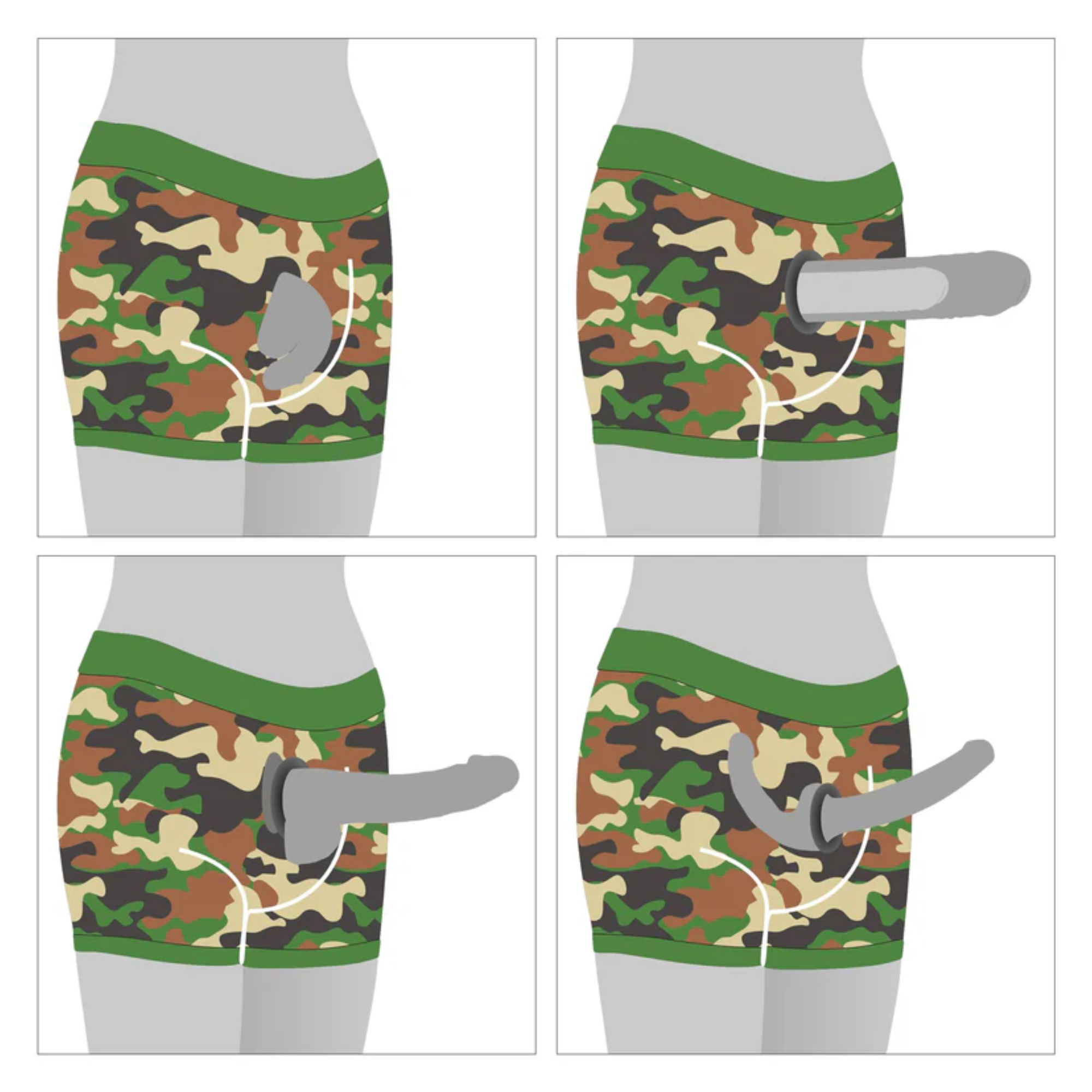 INGEN Unisex Camo Strap-on Boxers
