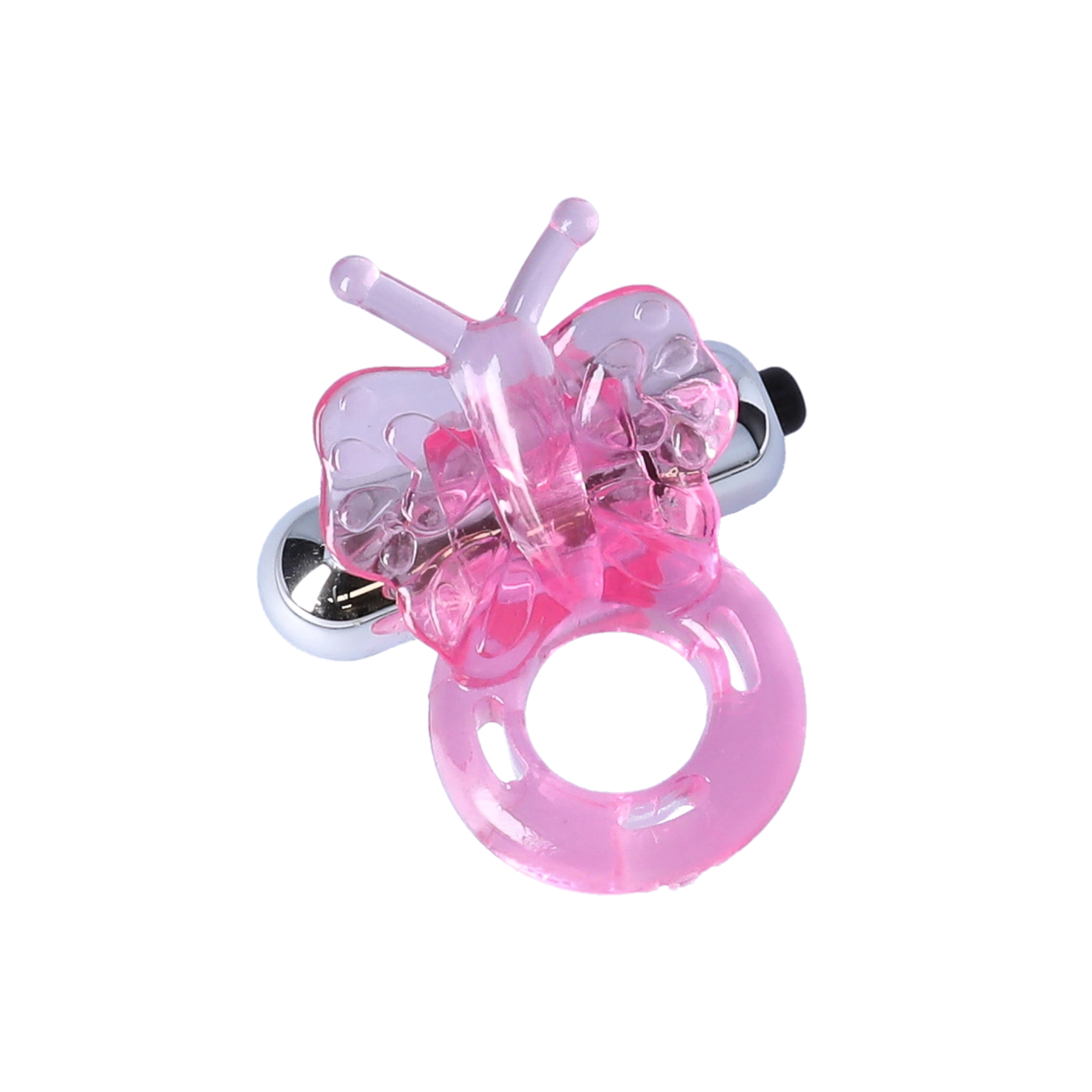 Purrfect Pets Buzzy Butterfly Silicone Stimulator with Vibrating Bullet