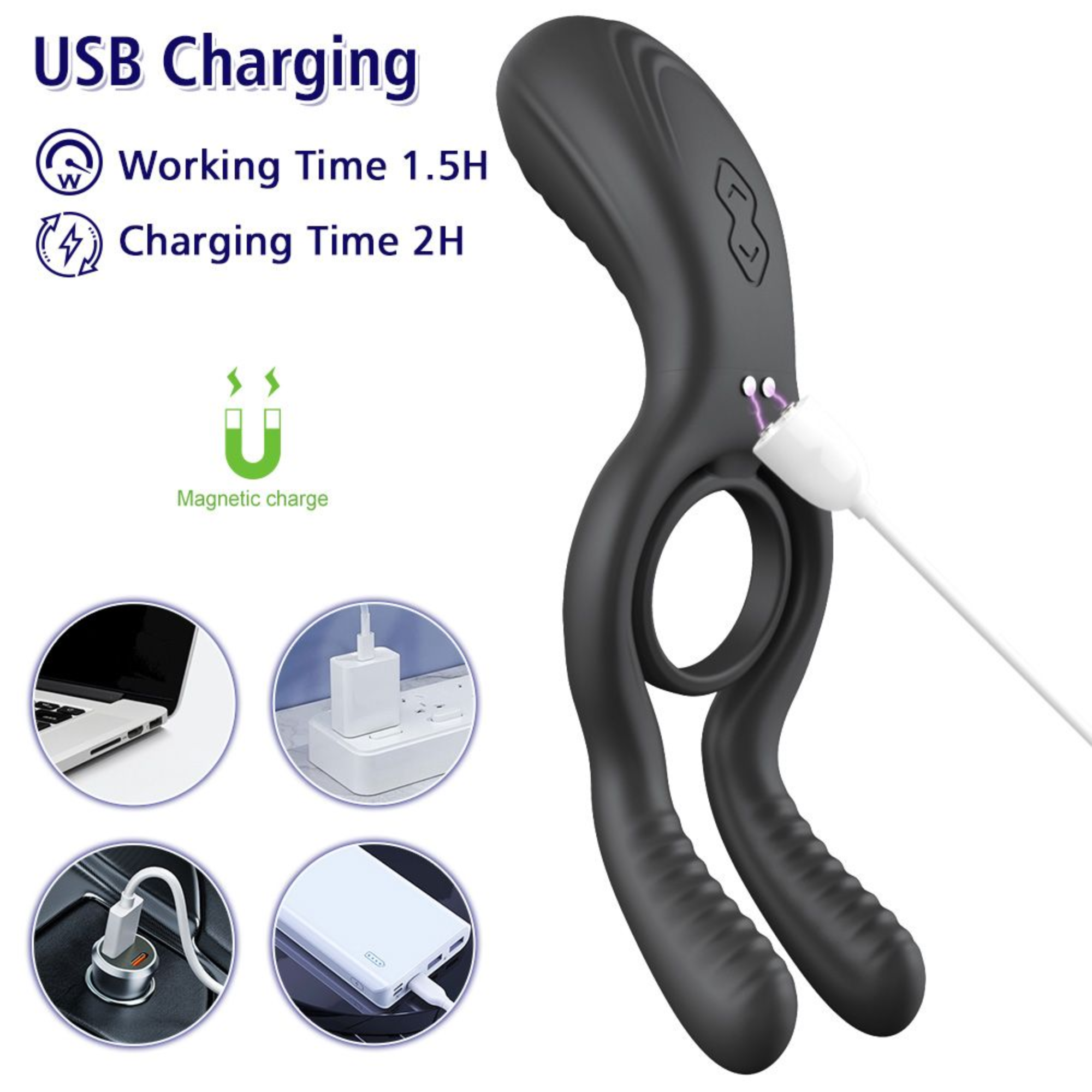 The Dual-Action Clit & Ball Vibrating Cock Ring