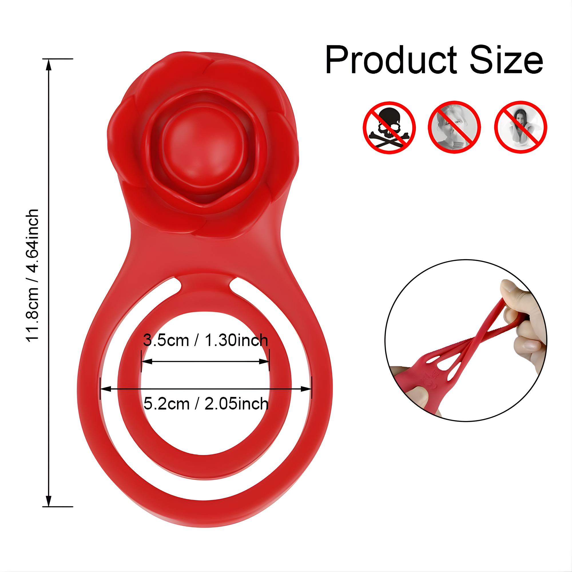 Flower Double C-Ring - Clit Stimulation For Her & Enhanced Erections For You!
