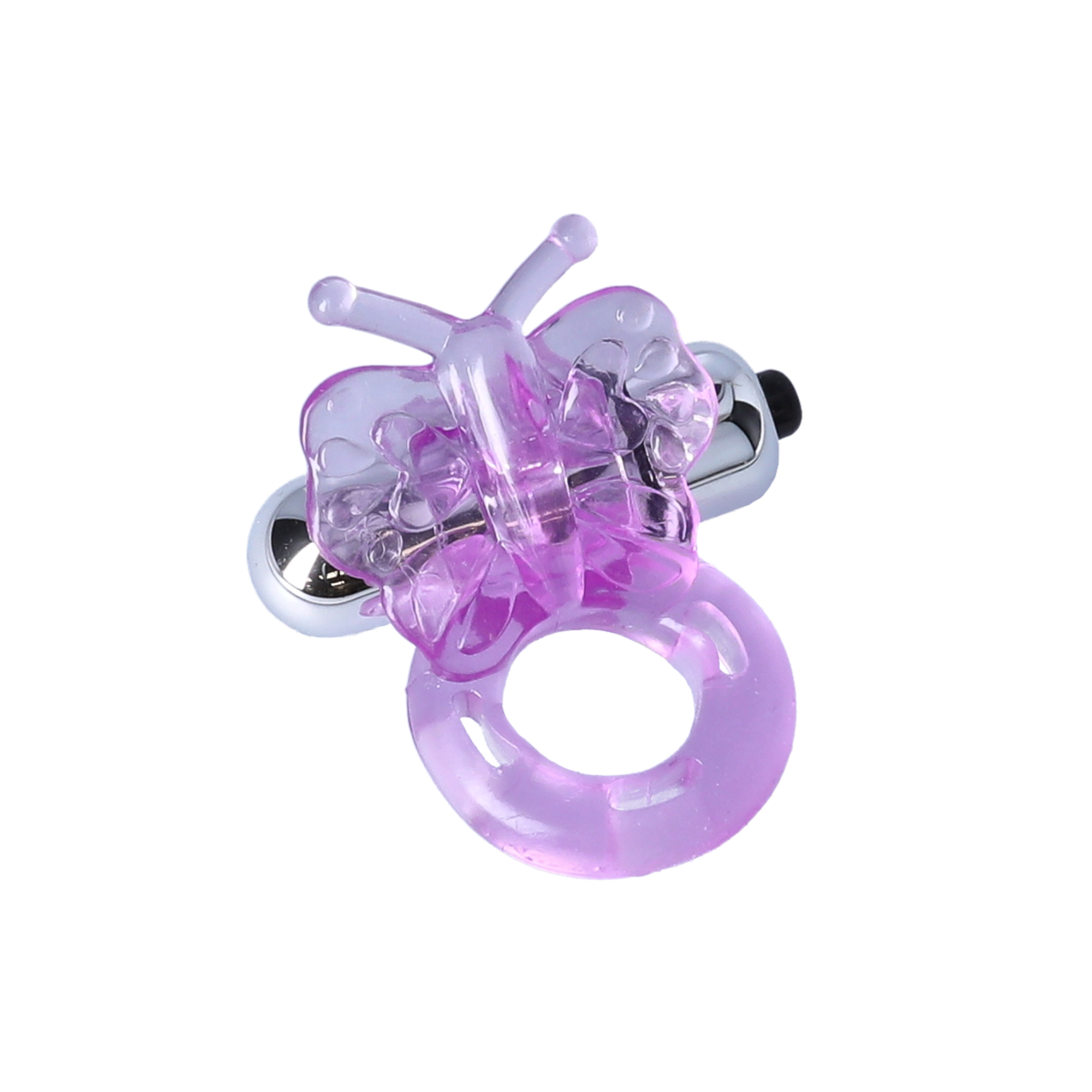 Purrfect Pets Buzzy Butterfly Silicone Stimulator with Vibrating Bullet