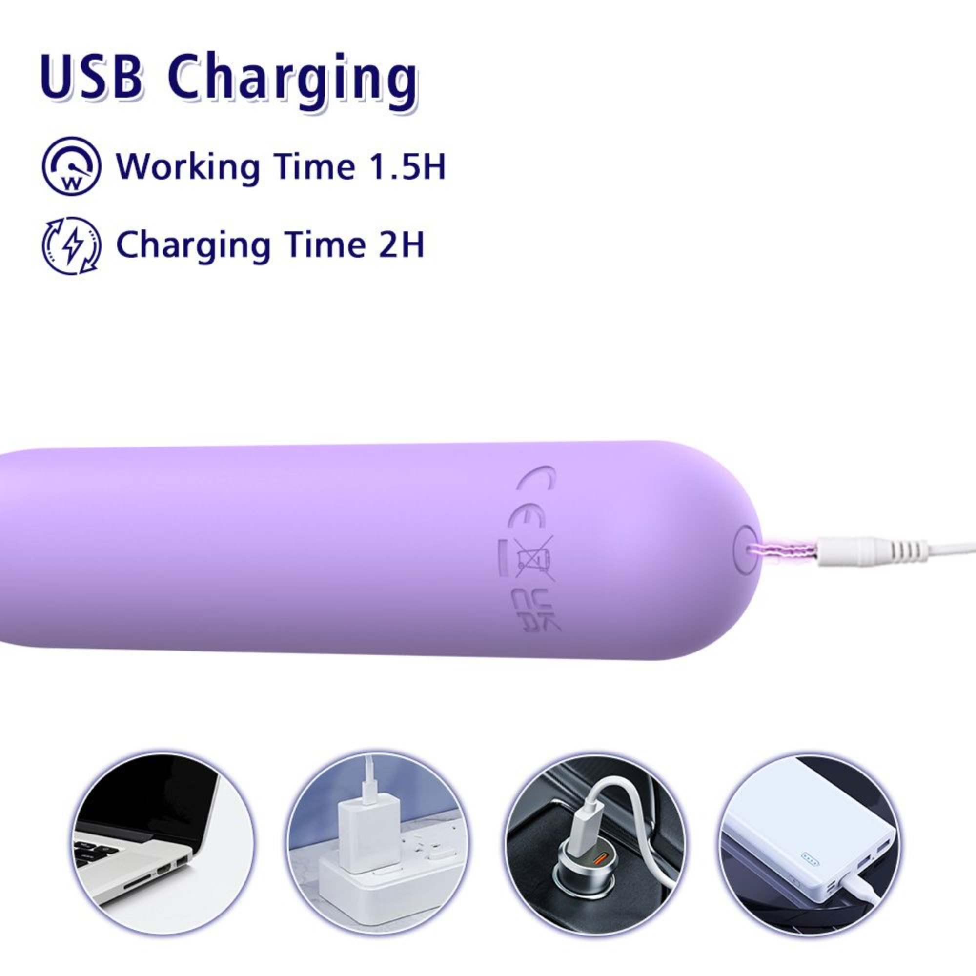 The Lavender Lover Bullet Vibe - 100% Waterproof & Rechargeable!