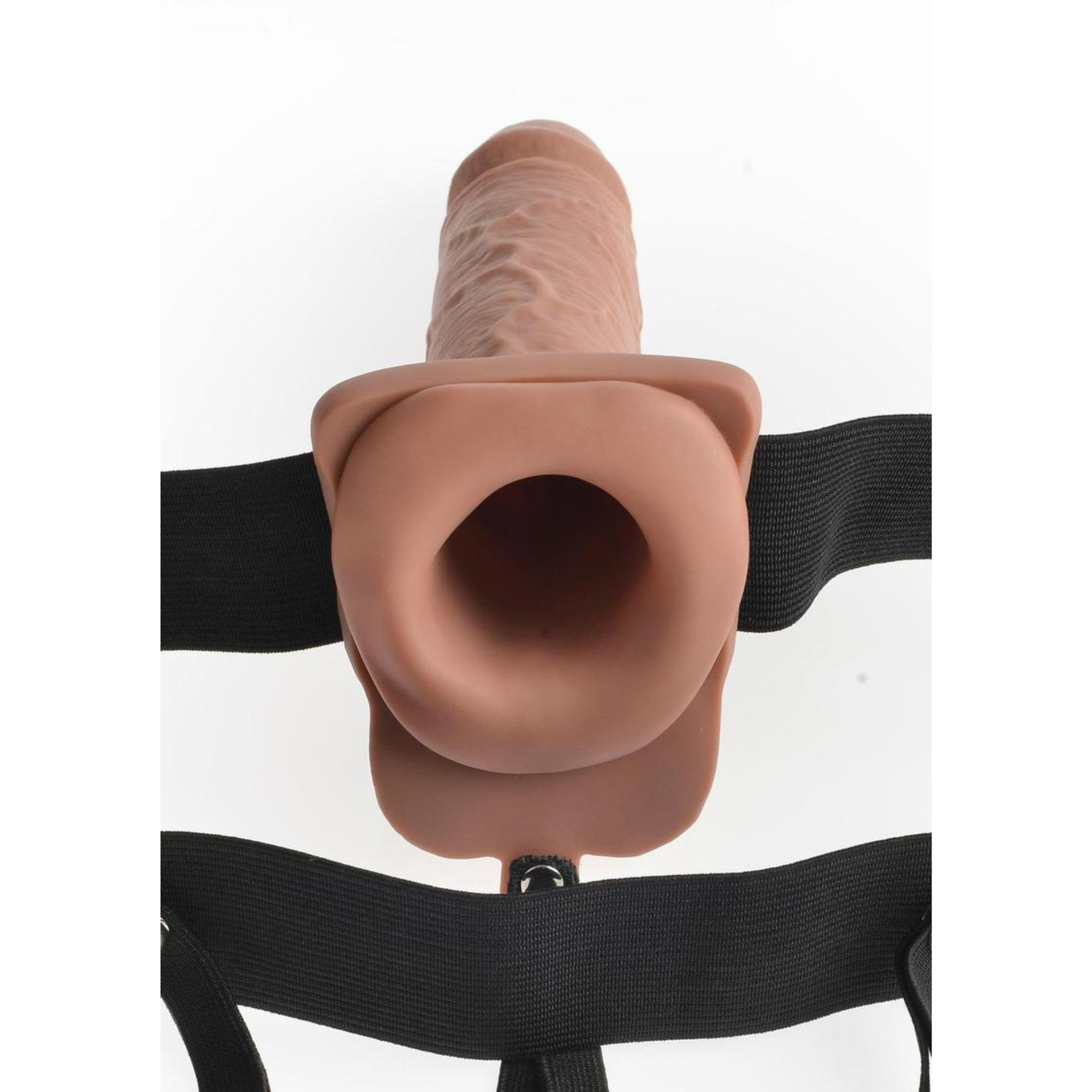 Fetish Fantasy Series Rechargeable Hollow Strap-On Dildo with Balls and Harness with Remote Control 7in