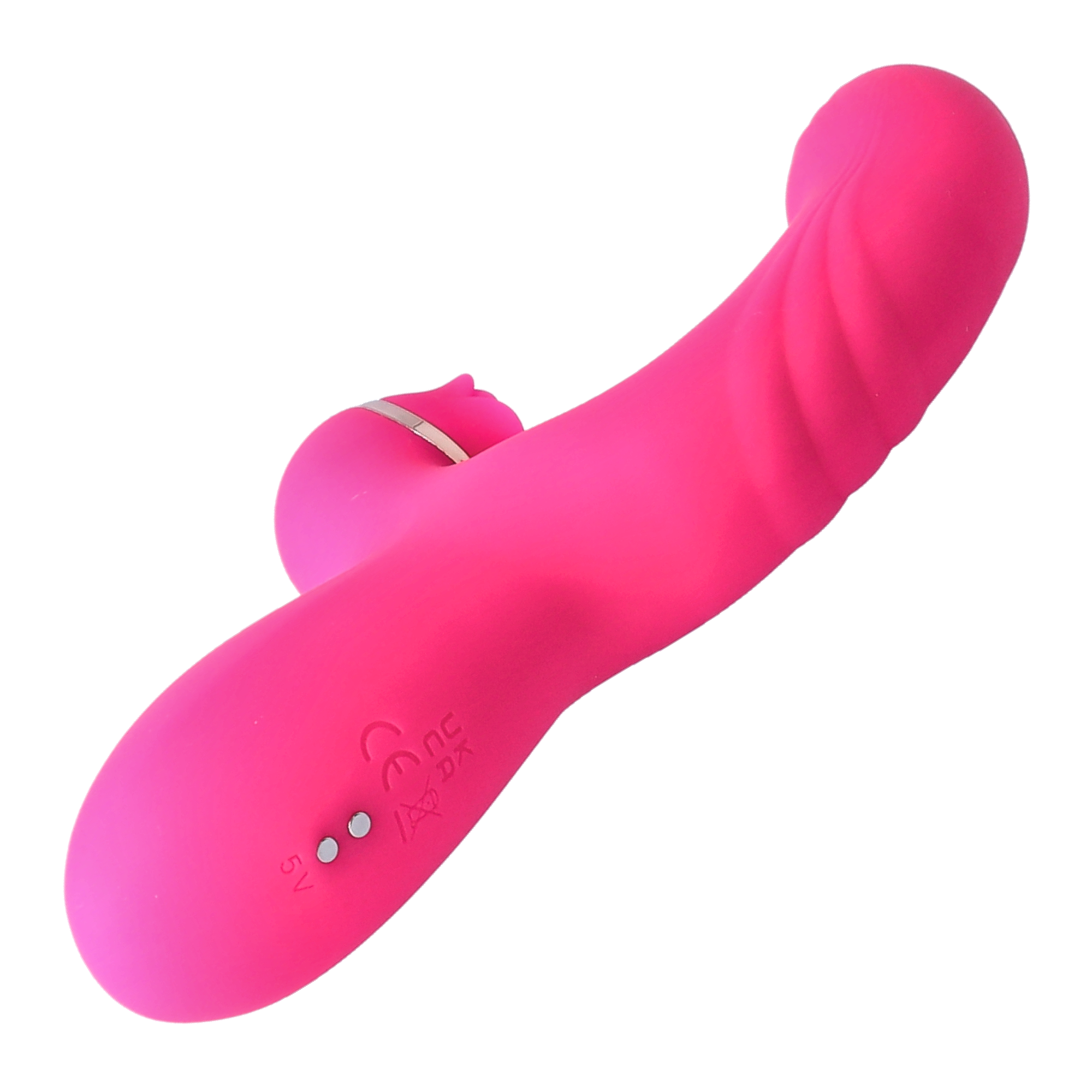 Fingering Clit Tickling Dual Action Vibrator - Experience Blended 'O's from Pulsating Clit & Fingering G-Spot Play!