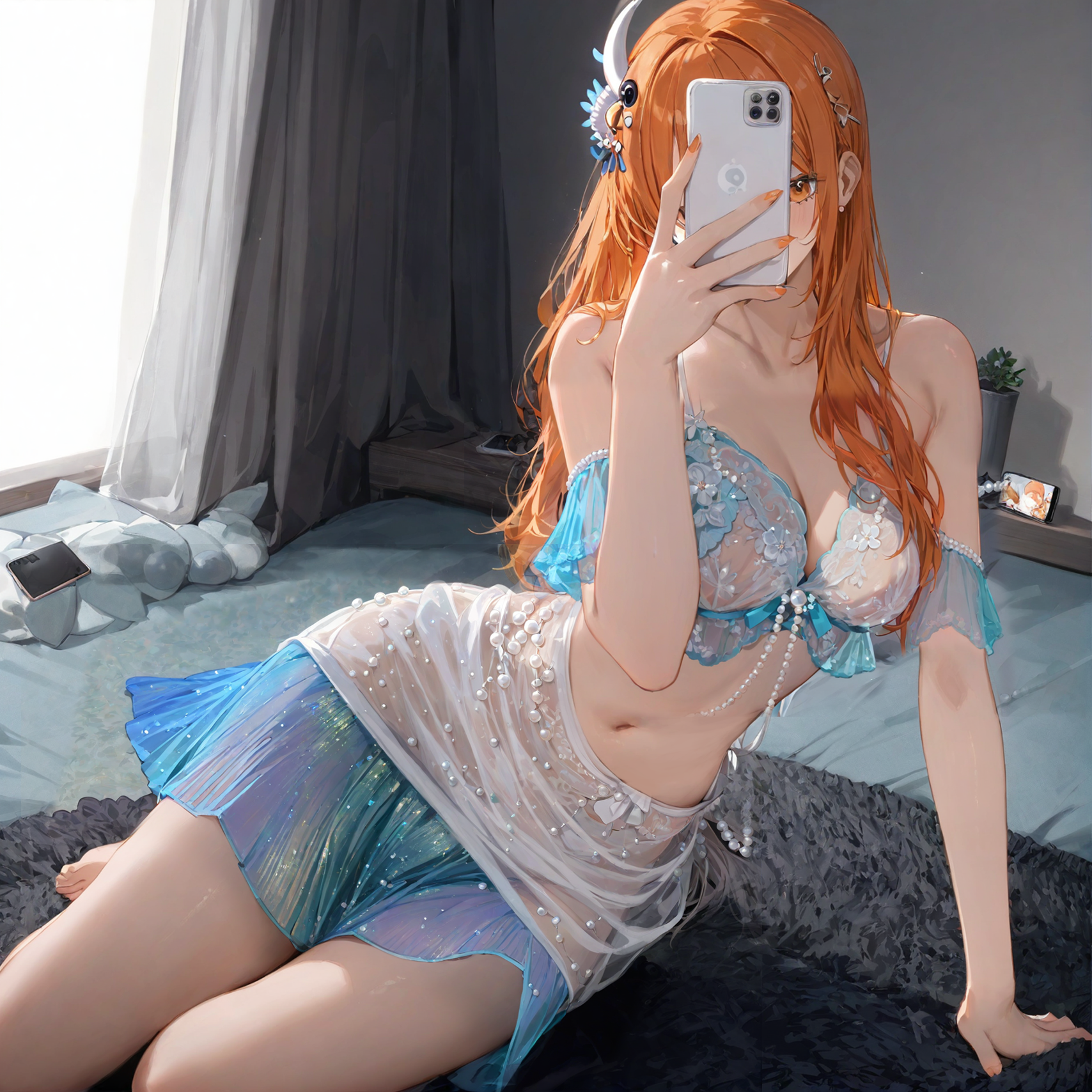 Fantasy mermaid fishtail hip skirt