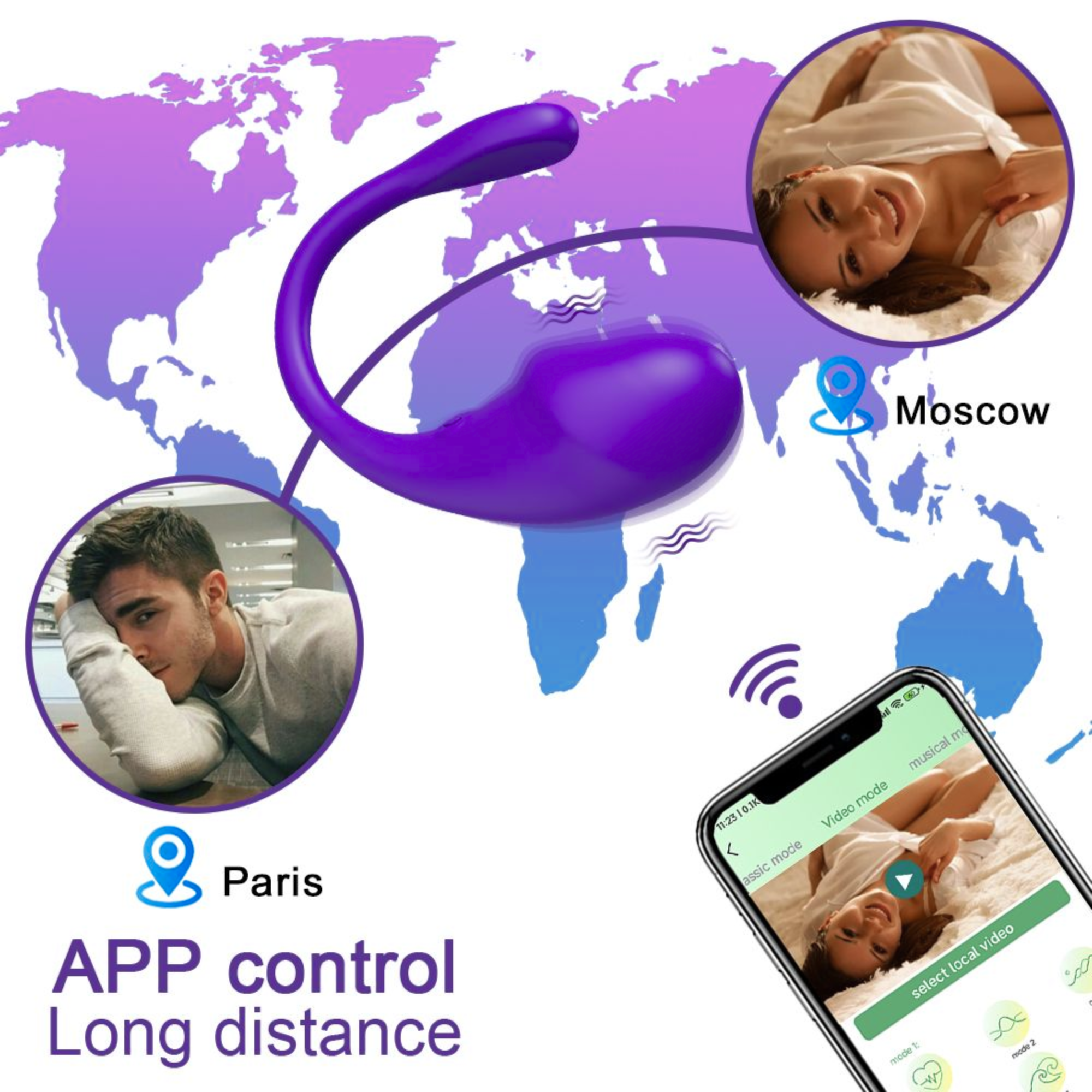 App Controlled Vibrating Egg - Perfect for Long-Distance Lovers!