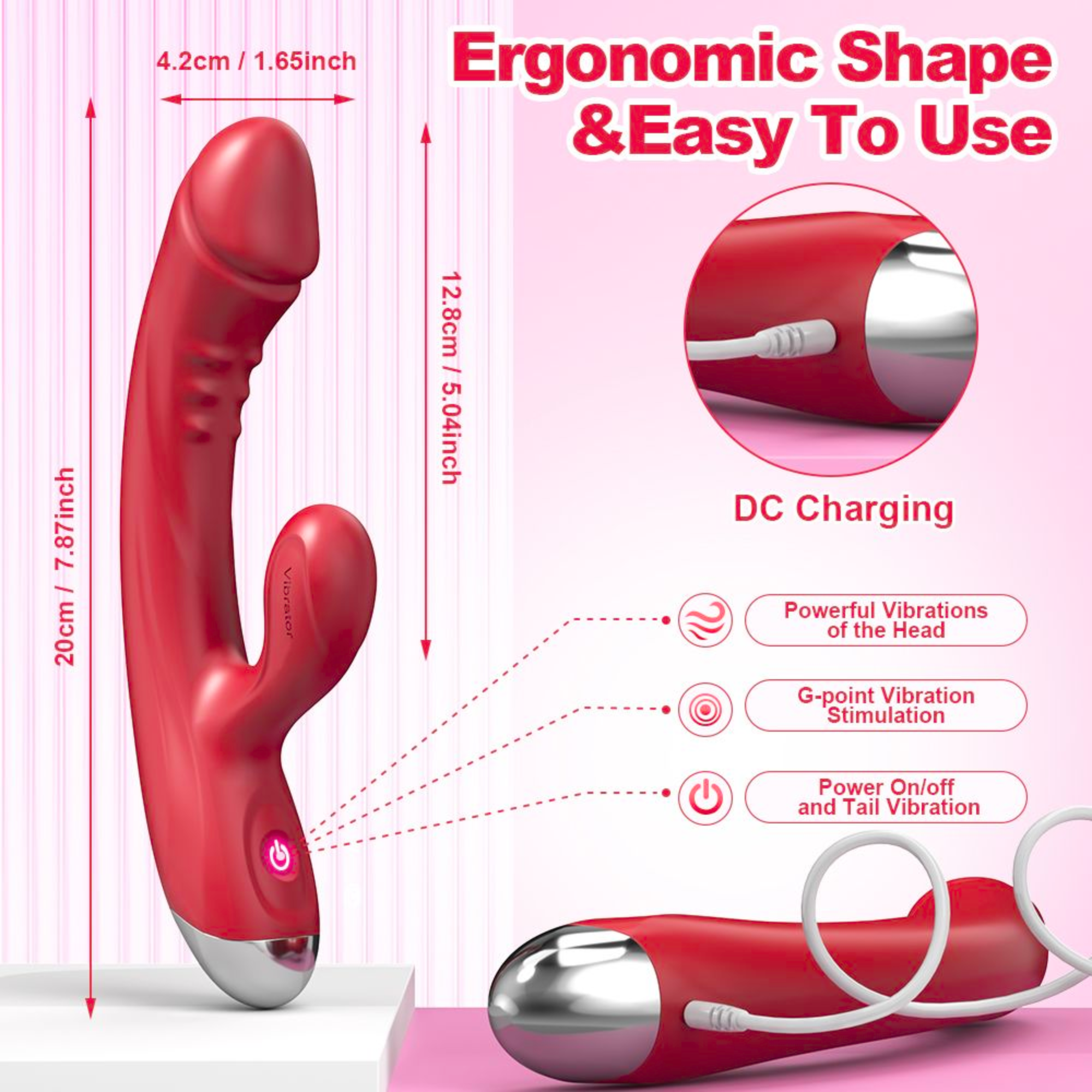 The Hop To It Rabbit Vibrator - Raised Bumps Massage Your G-Spot With Every Thrust!