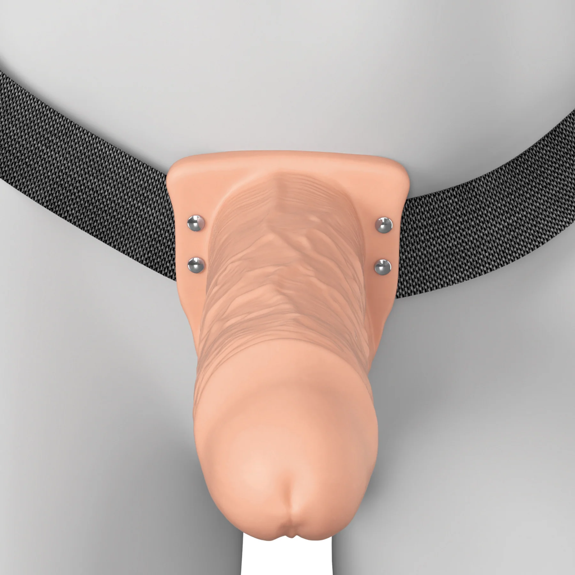 Fantasy X-Tensions Elite Vibrating Rechargeable Silicone Dual Density Hollow Strap-On