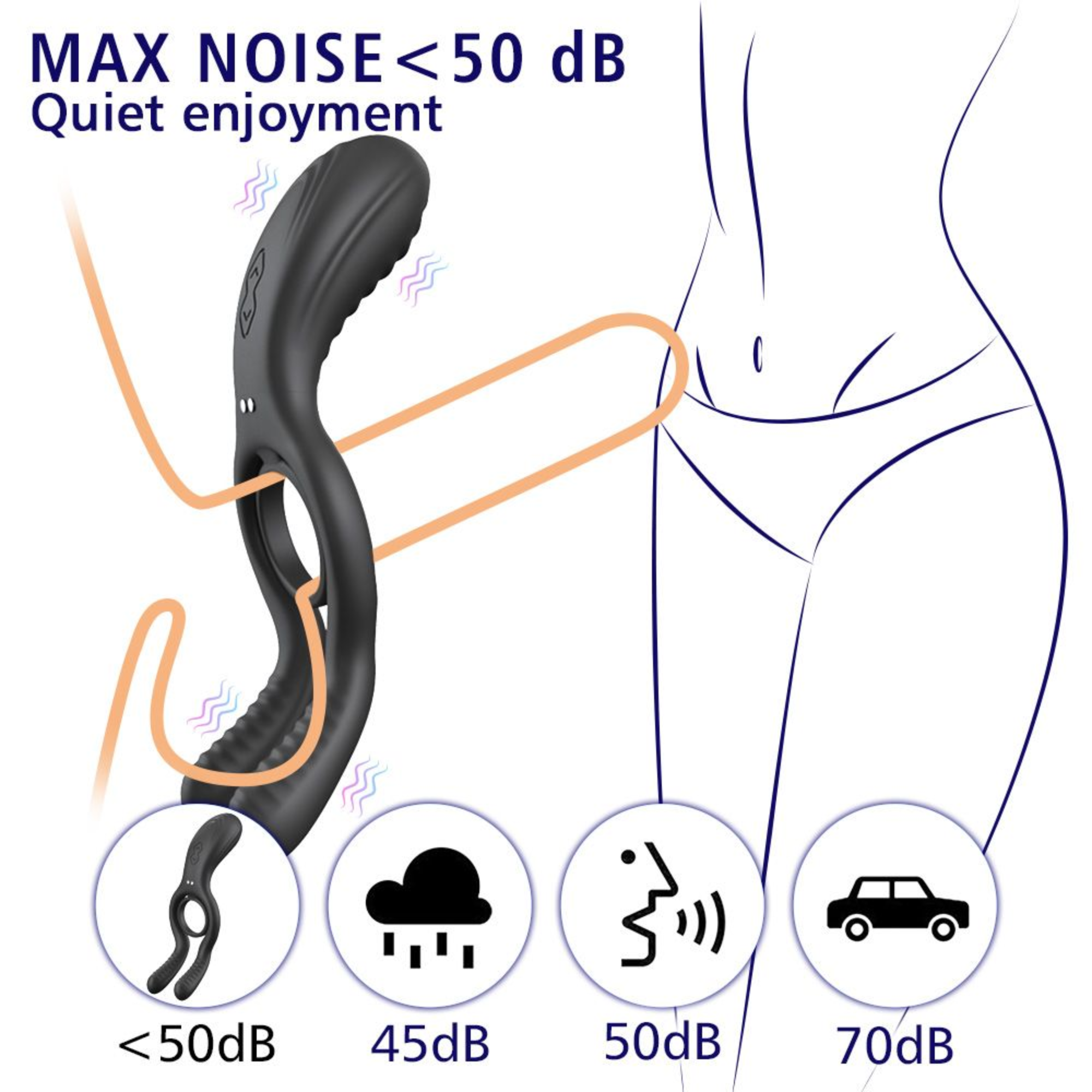 The Dual-Action Clit & Ball Vibrating Cock Ring
